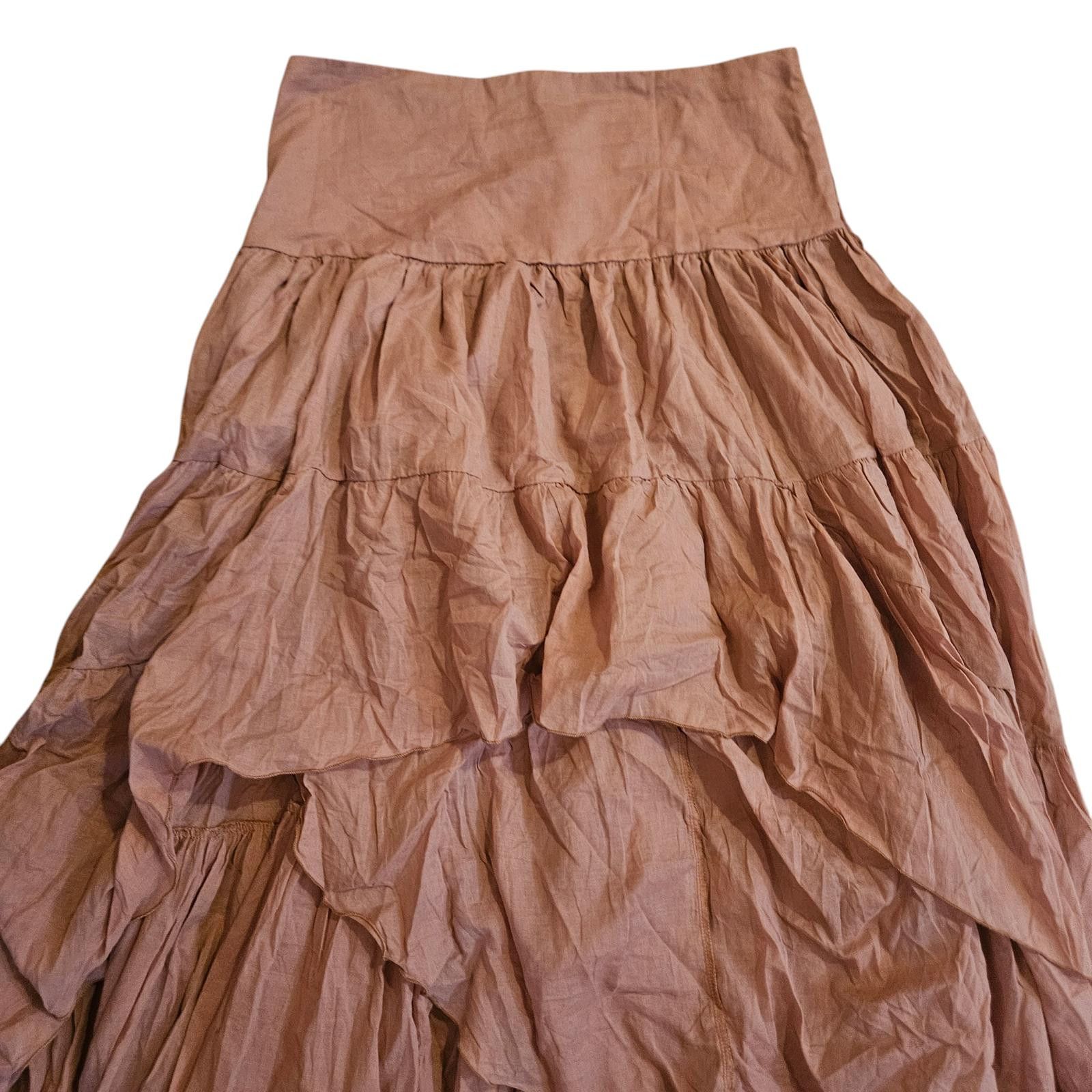 Designer Erika Peña Layered Maxi Skirt - NWT- Boho SZ M/L Size 32" / US 10 / IT 46 - 5 Thumbnail