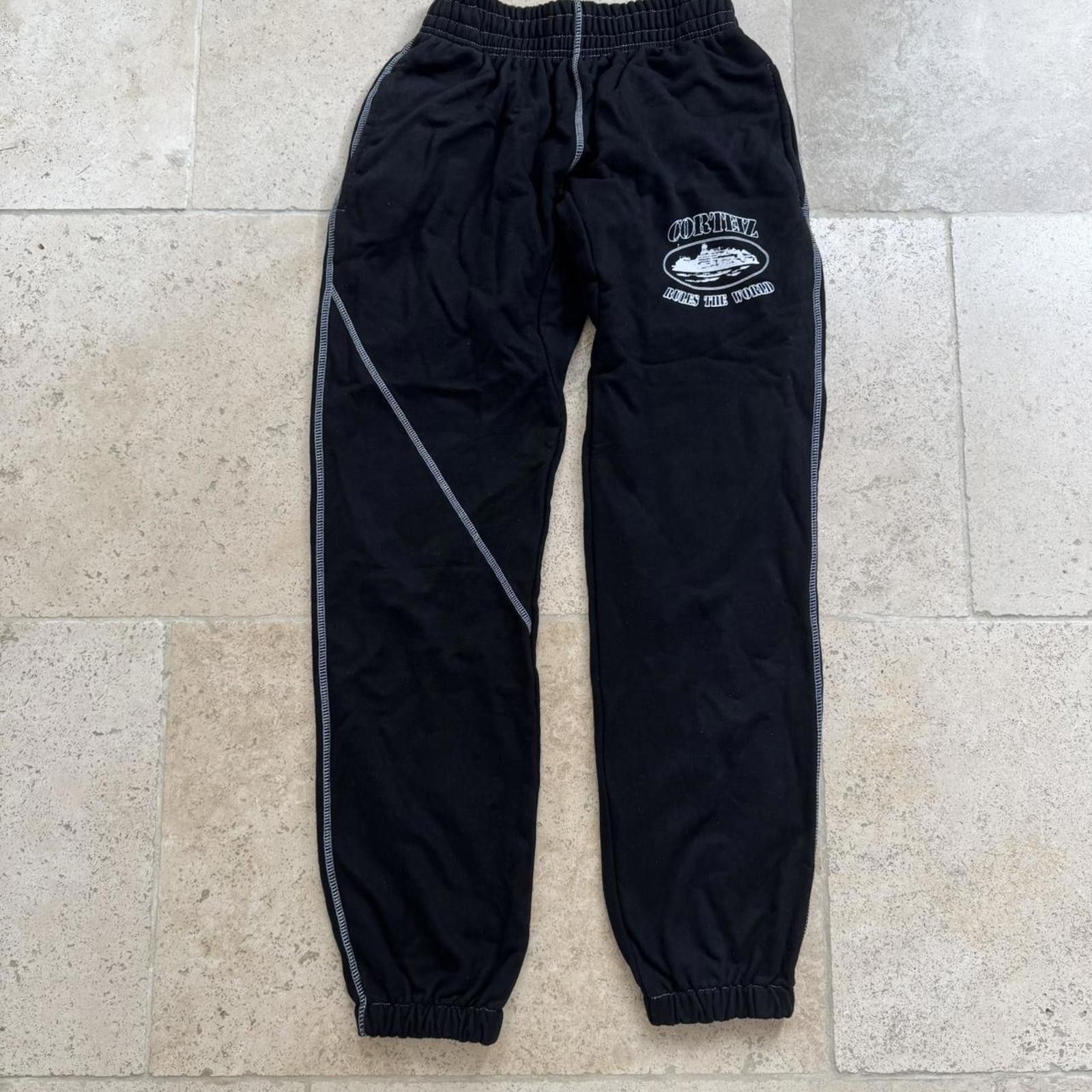 Corteiz black and white joggers