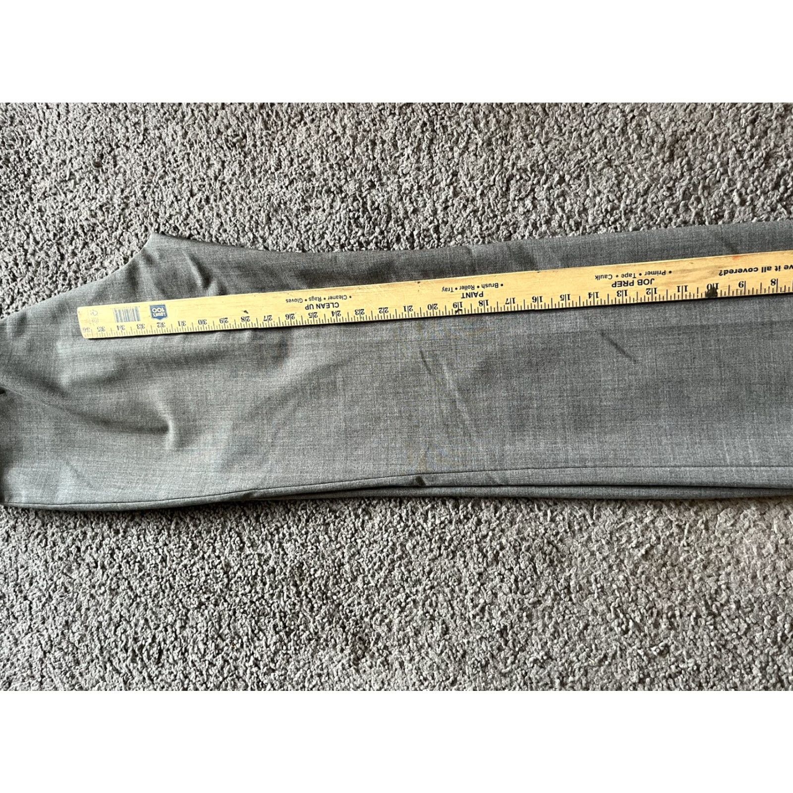 Gap VINTAGE Gap Dress Pants Wool Blend Size 8 Gray Solid Women's Professional Trousers 2000s Y2K Low Front Regular Fit Size 30" / US 8 / IT 44 - 6 Thumbnail