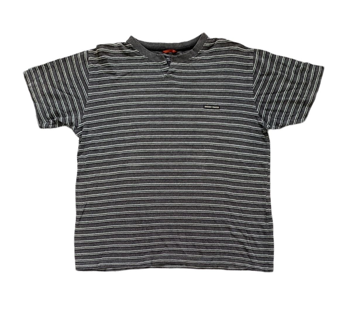 image of Sacsny Y'saccs Yohji Yamamoto Stripes Tee in Black, Men's (Size Large)