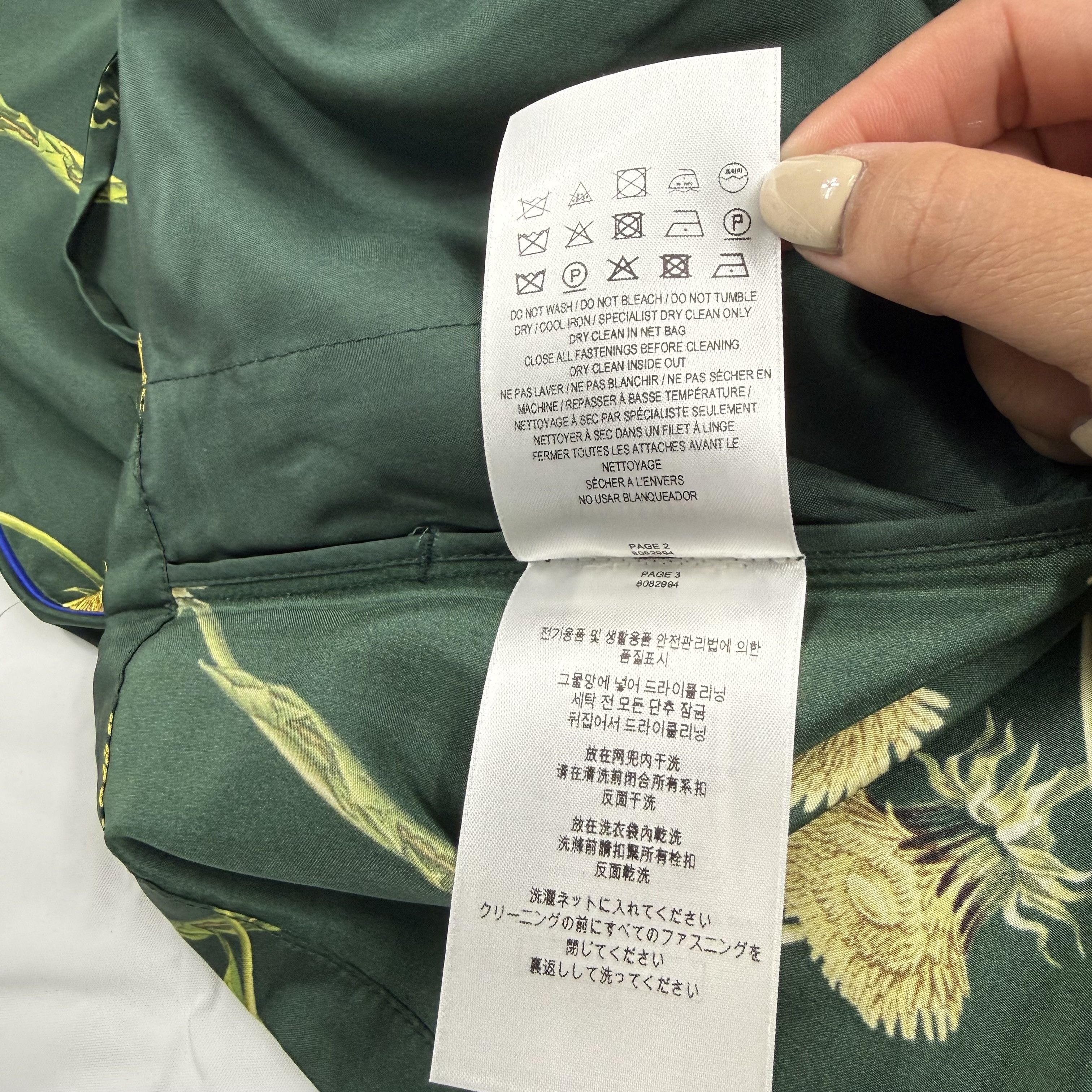 Burberry Burberry Silk Dandelion Print Pants Ivy Green Yellow Size 34" / US 12 / IT 48 - 11 Thumbnail