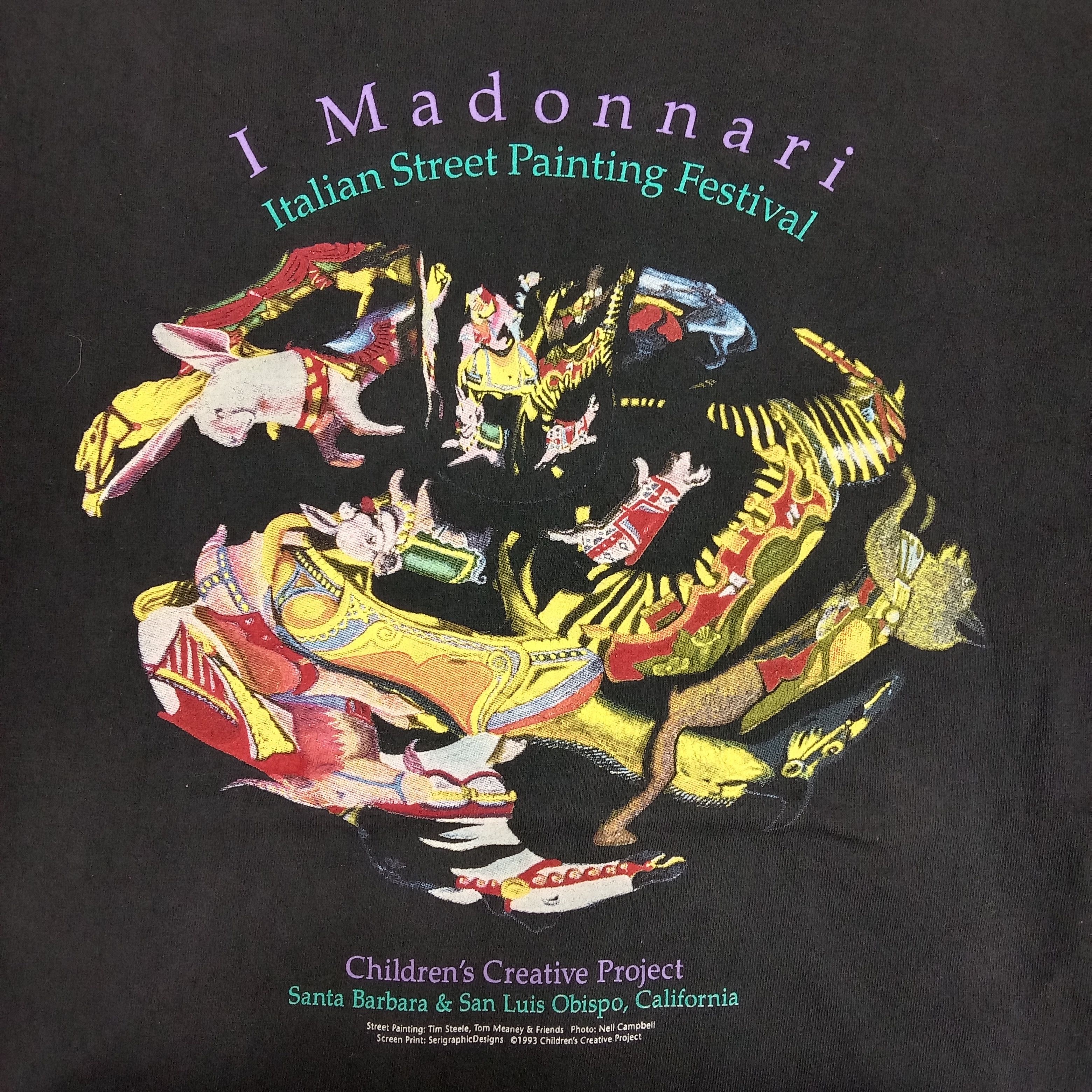 Vintage Vintage 90's Madonnari Italian Painting Festival Tshirt Size US XL / EU 56 / 4 - 2 Thumbnail