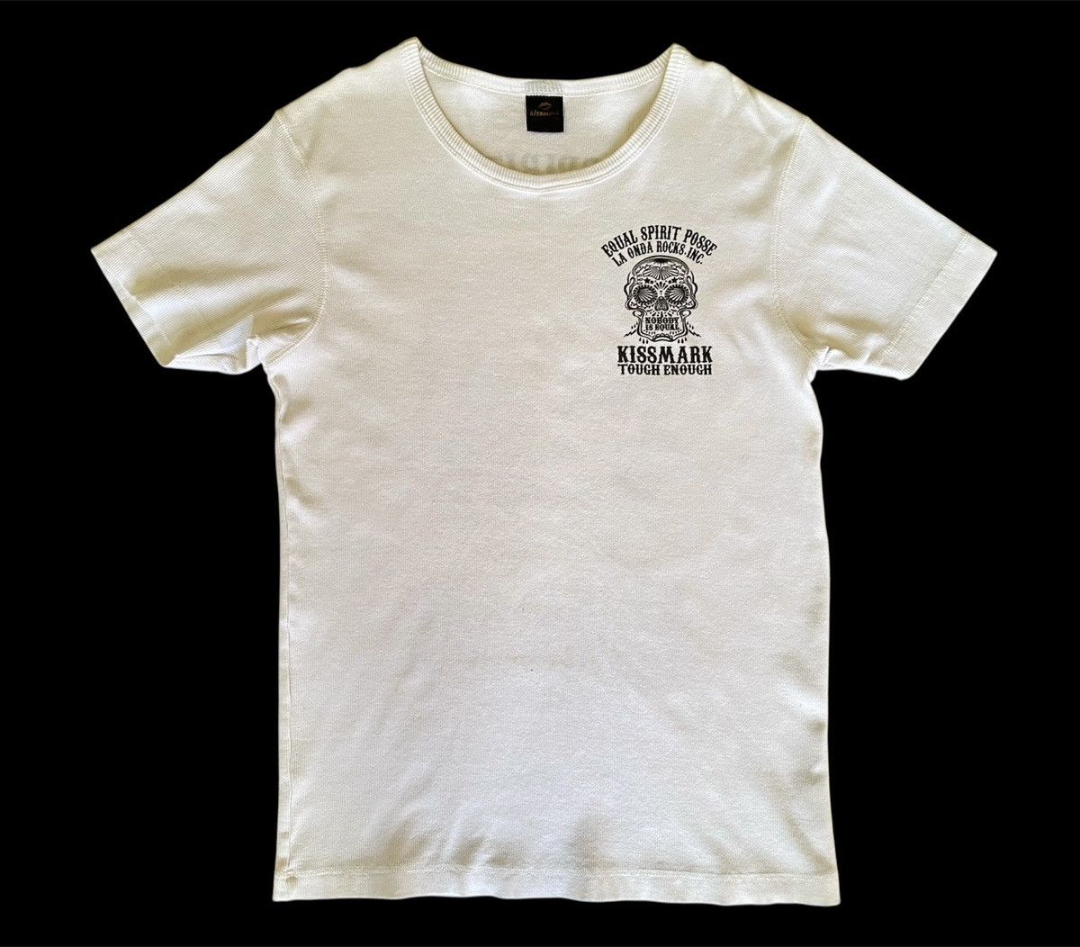 Japanese Brand Kissmark Nobody Is Equal Graphic Skull Tee Size US XS / EU 42 / 0 - 1 Thumbnail