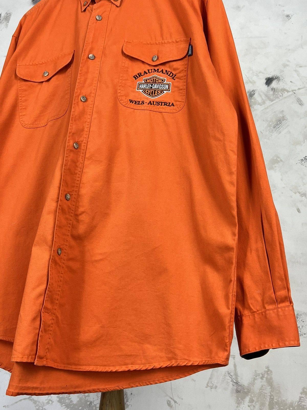 Harley Davidson Vintage Harley Davidson Staff Work Shirt Size L - XL Size US XL / EU 56 / 4 - 3 Thumbnail