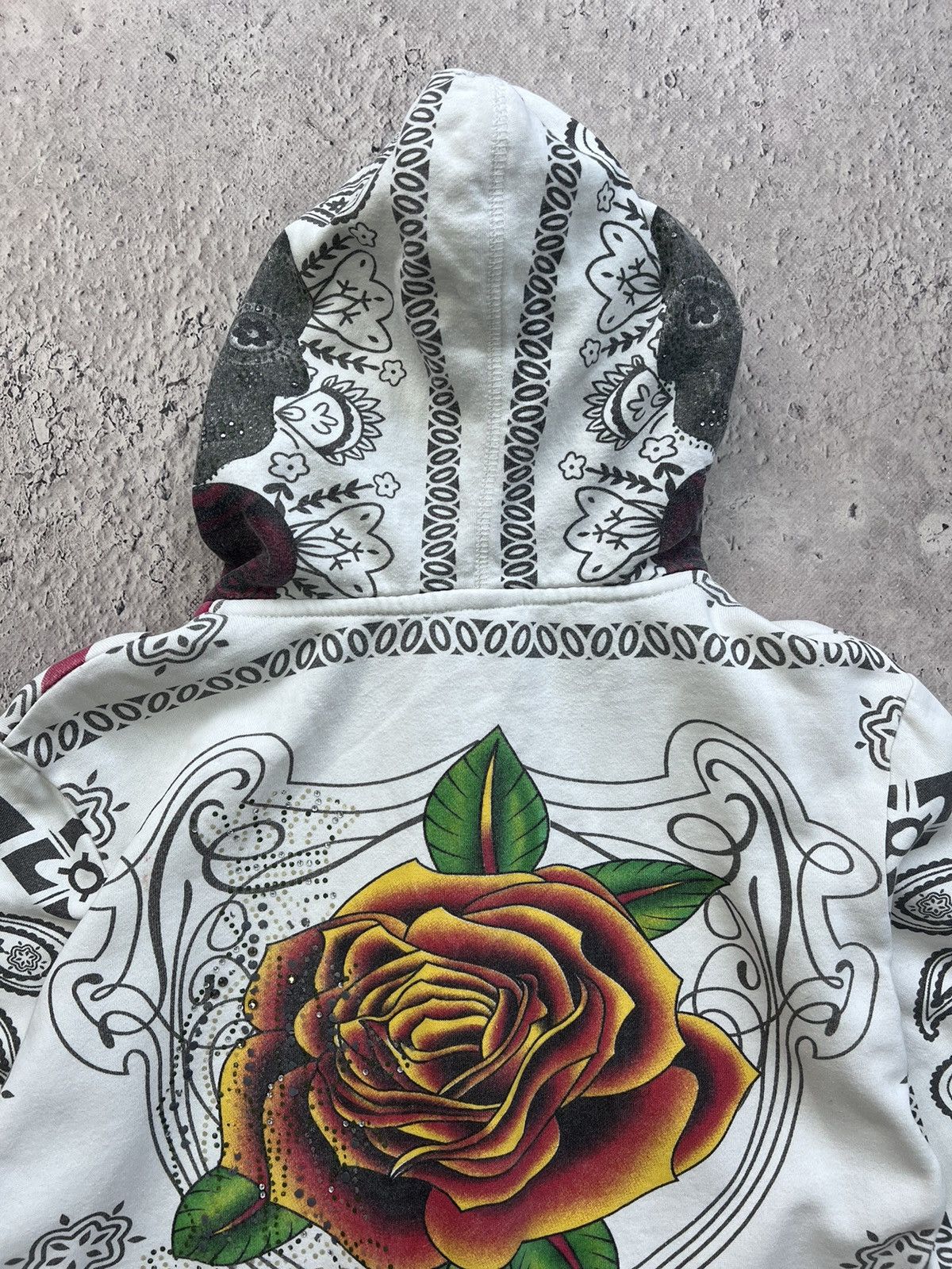 Ed Hardy × Vintage VTG Y2K Ed Hardy Style BY CHRSTIAN AUDIGIER Zip Hoodie Size US XS / EU 42 / 0 - 12 Thumbnail