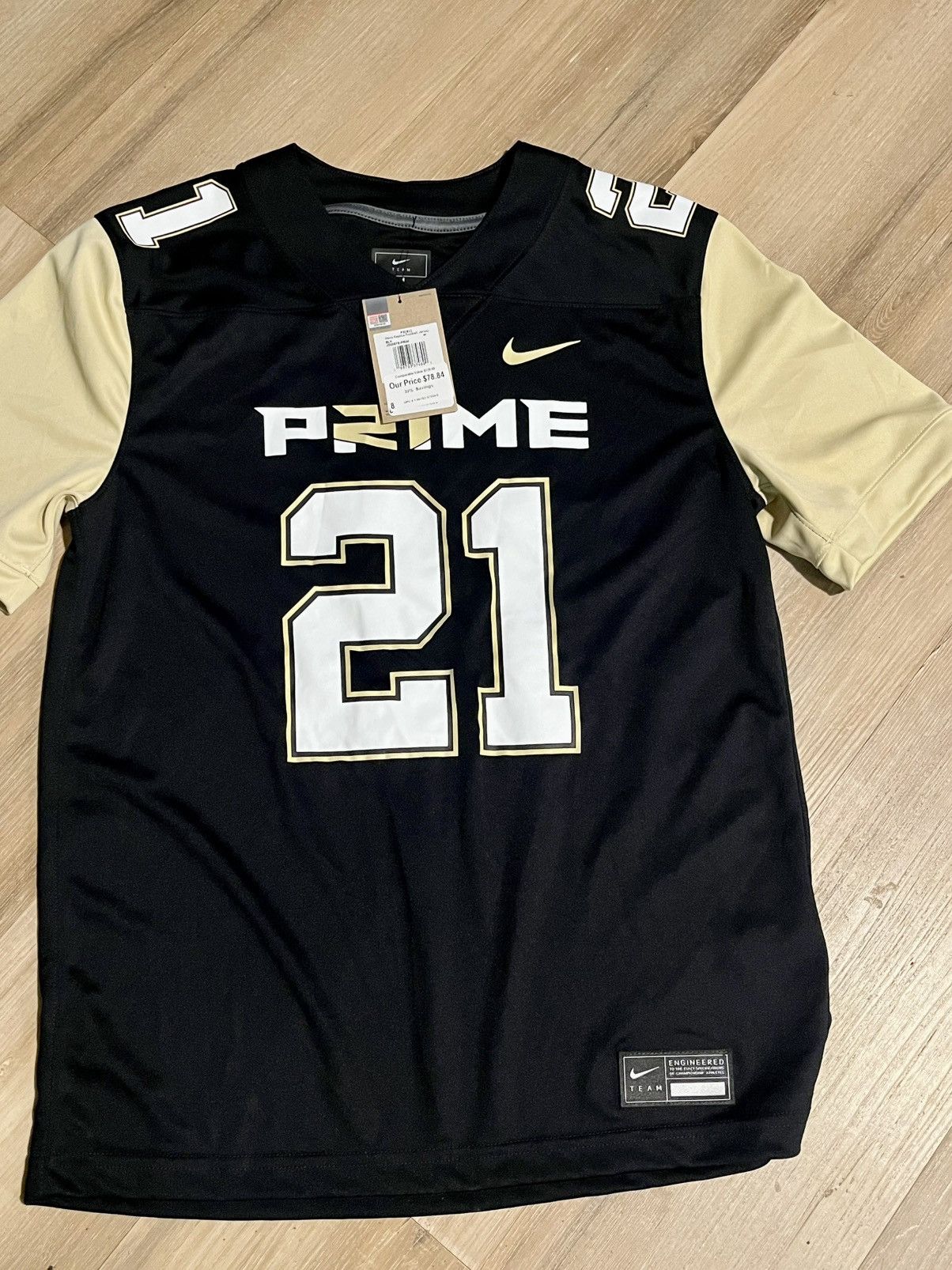 Nike Nike Prime Jersey Mens Medium Black 21 Sanders Football Size US M / EU 48-50 / 2 - 7 Thumbnail