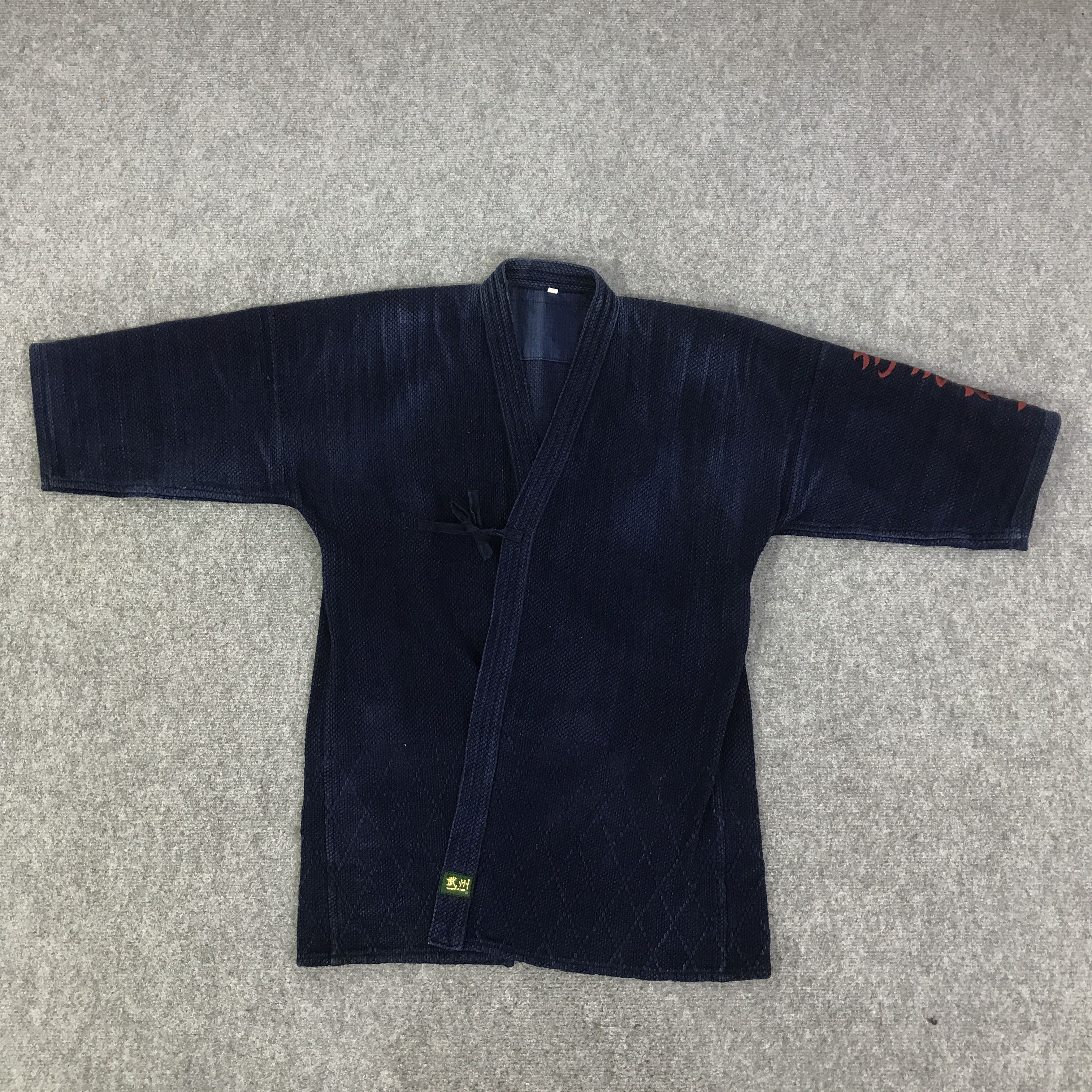 Japanese Brand JAPANESE BRAND INDIGO KIMONO JACKETK97B18 Size US L / EU 52-54 / 3 - 1 Thumbnail