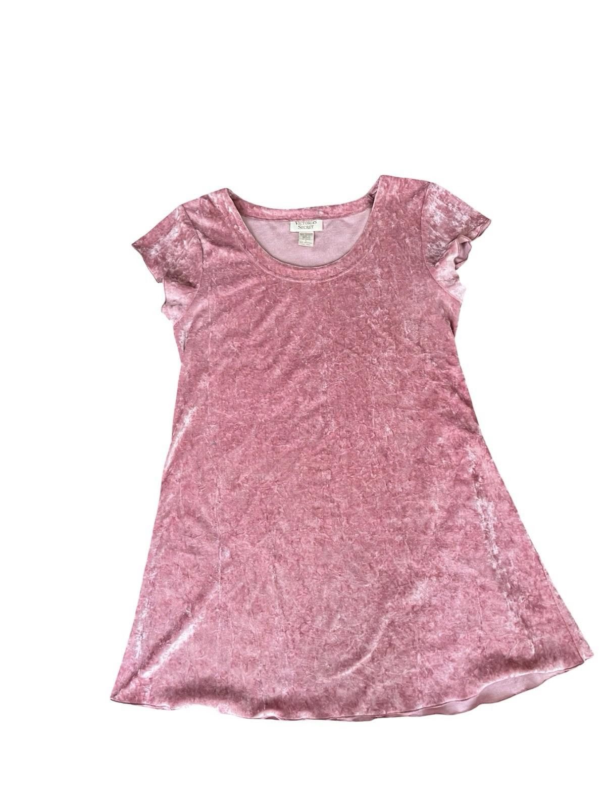 Other Victoria Secret Pink Velvet Short Sleeve Dress for Women Size ONE SIZE - 2 Thumbnail