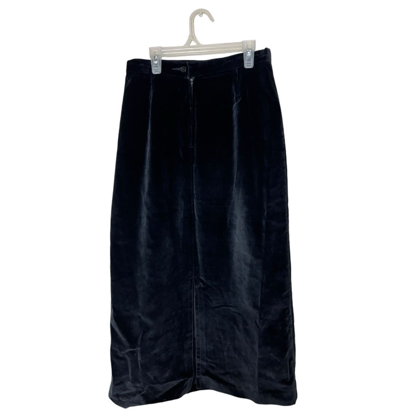 Other Vintage Pioneer Wear Black Velvet Maxi Dress Size 10 Size 32" / US 10 / IT 46 - 4 Thumbnail