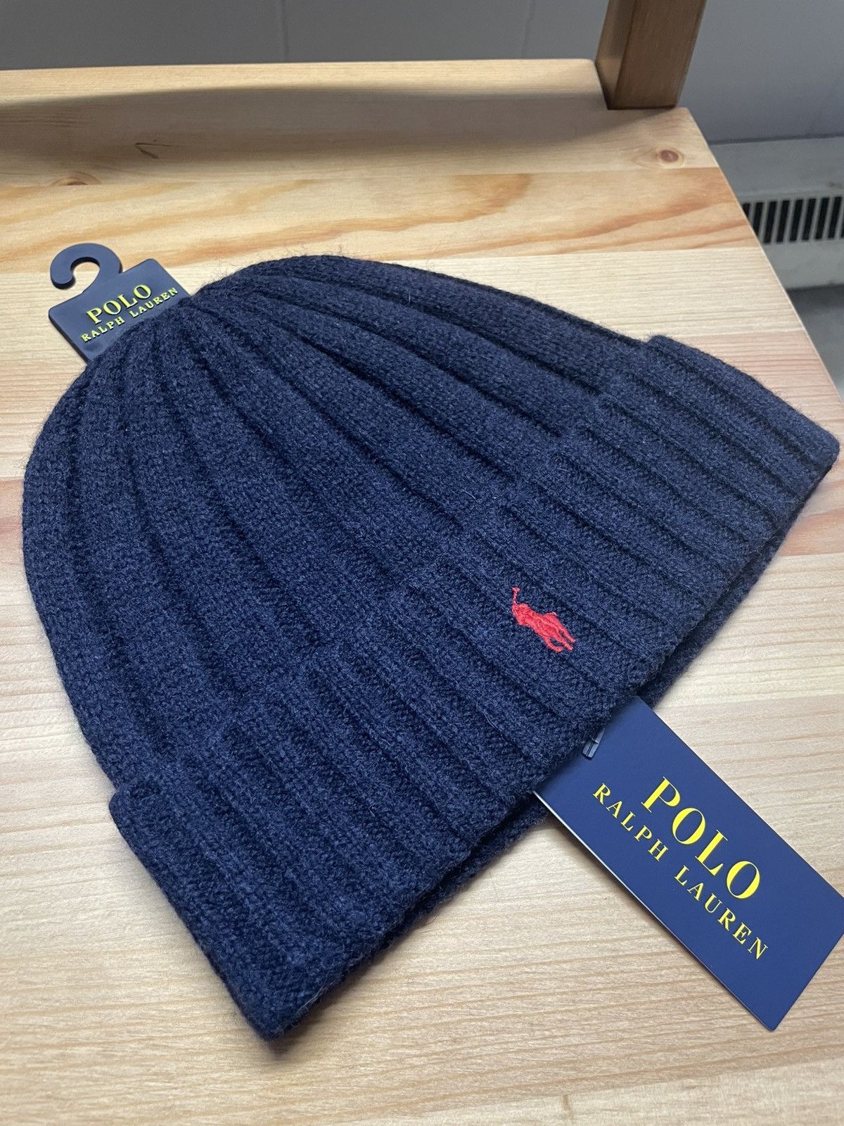 Polo Ralph Lauren Polo Ralph Lauren Beanie Navy Blue Polo Hat Winter RL Pony Size ONE SIZE - 3 Thumbnail