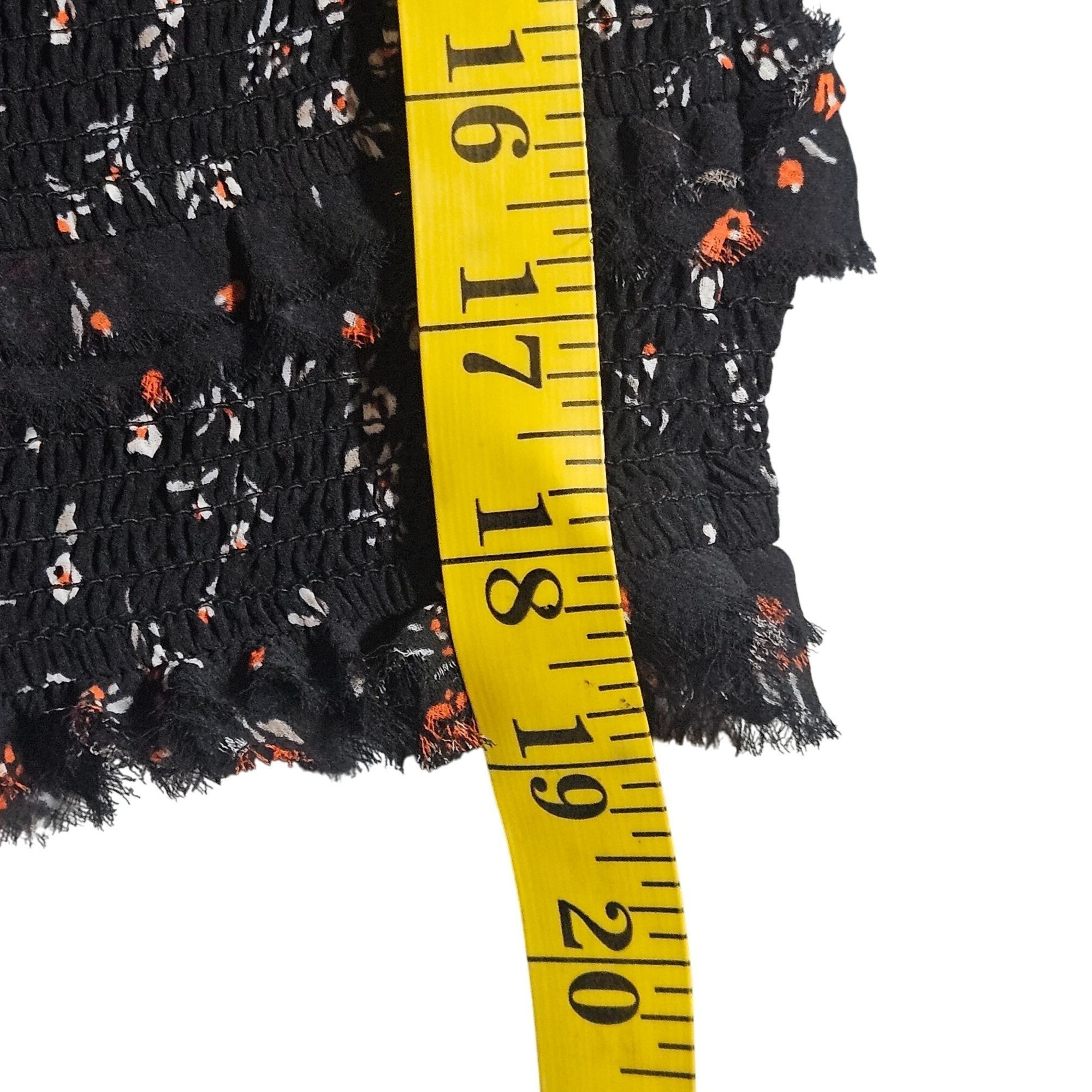 Free People Free People Smocked Floral Blouse Black XS |Cottage core She Size XS / US 0-2 / IT 36-38 - 5 Thumbnail