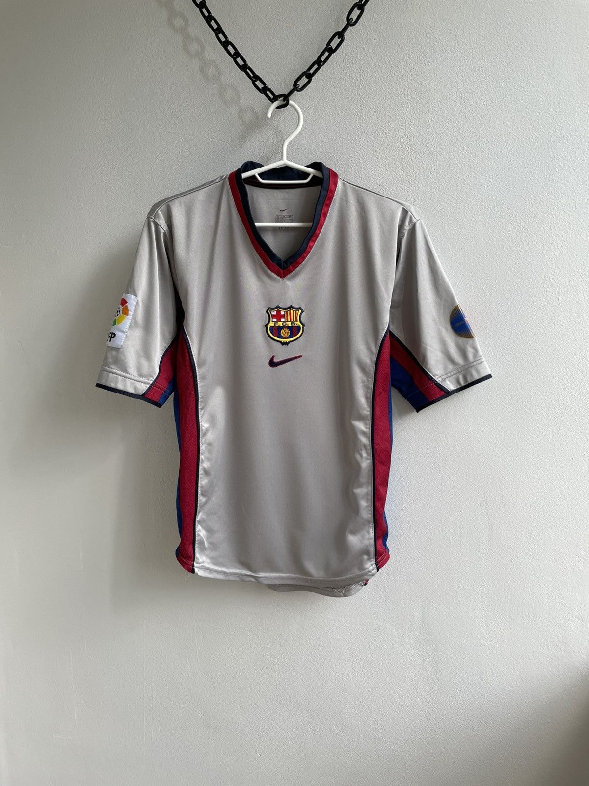 Vintage Barcelona 1998 2001 Away Football Shirt Soccer Jersey Nike Size US XS / EU 42 / 0 - 1 Thumbnail