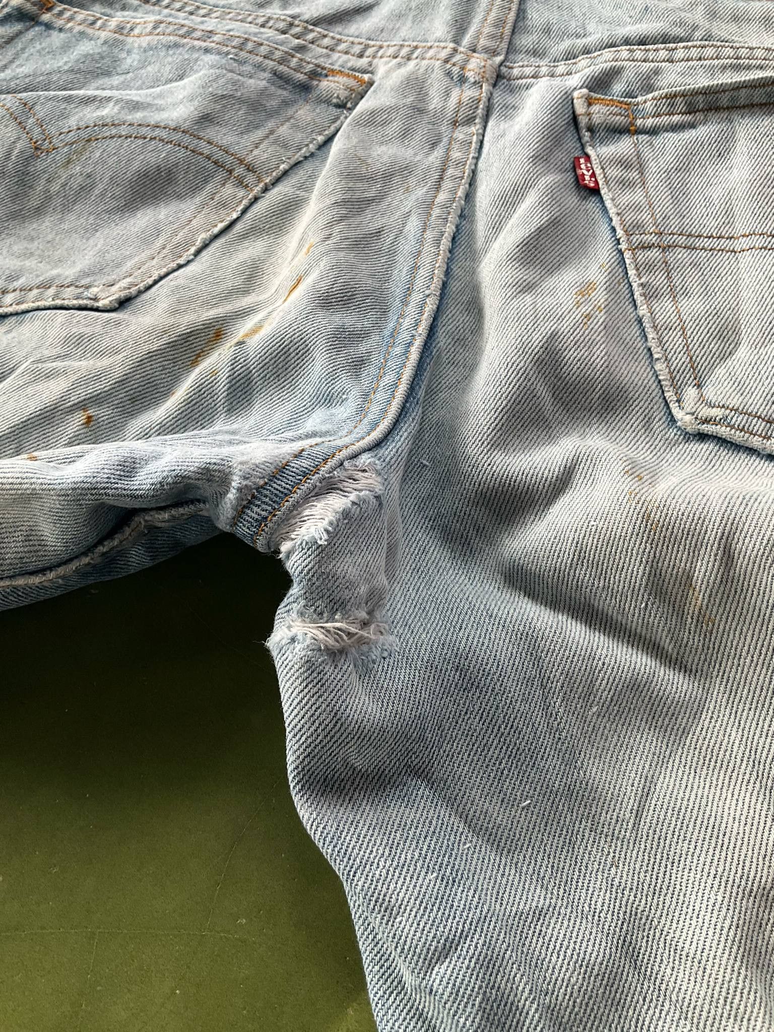 Levi's × Levi's Vintage Clothing 🔥90s Levis 517 Faded Distressed Jeans Size US 31 - 7 Thumbnail