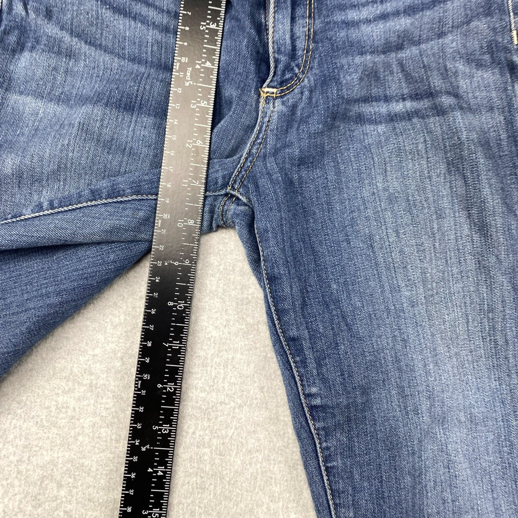 Paige Paige Verdugo jeans Womens 25 Blue Low Rise Ankle Distressed Stretch Denim 5-Pocket Modern Size 42" / US 20 - 4 Thumbnail