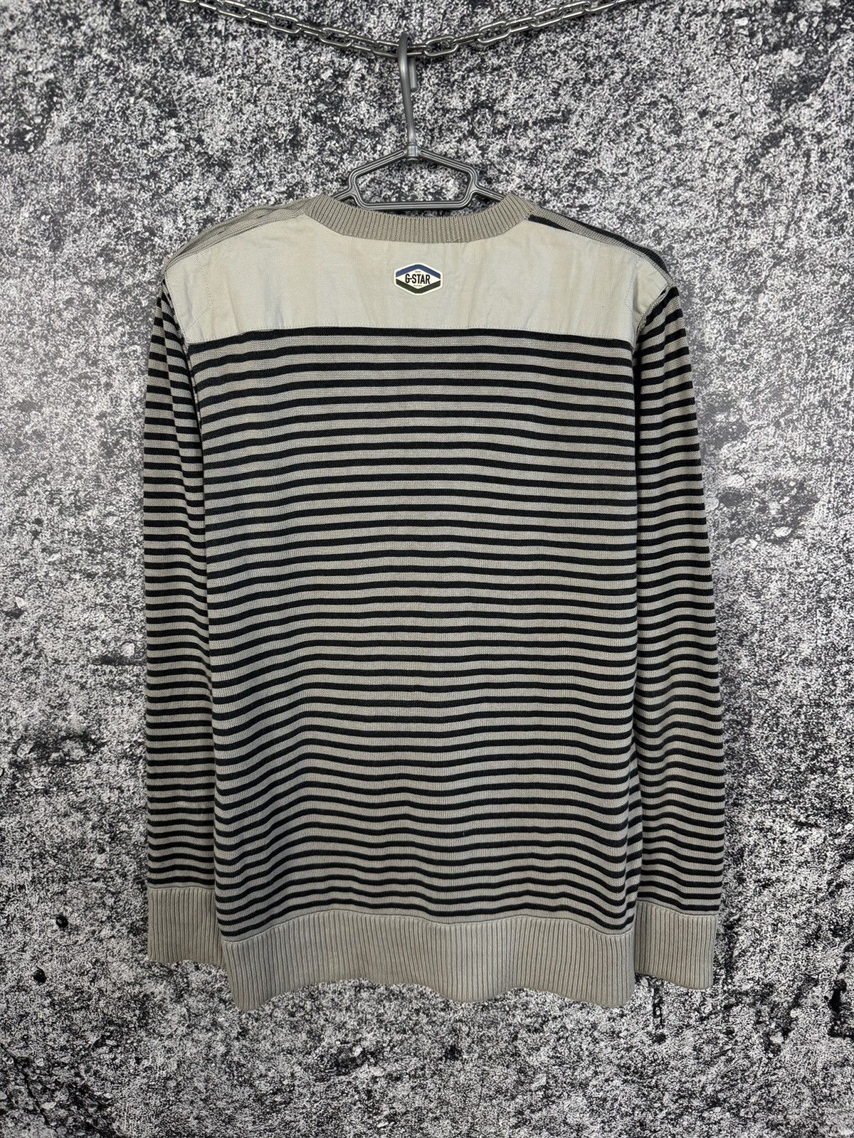 G-Star G-Star Raw Nelson R Knit L/S Striped Sweatshirt Pullover XL Size US XL / EU 56 / 4 - 14 Thumbnail