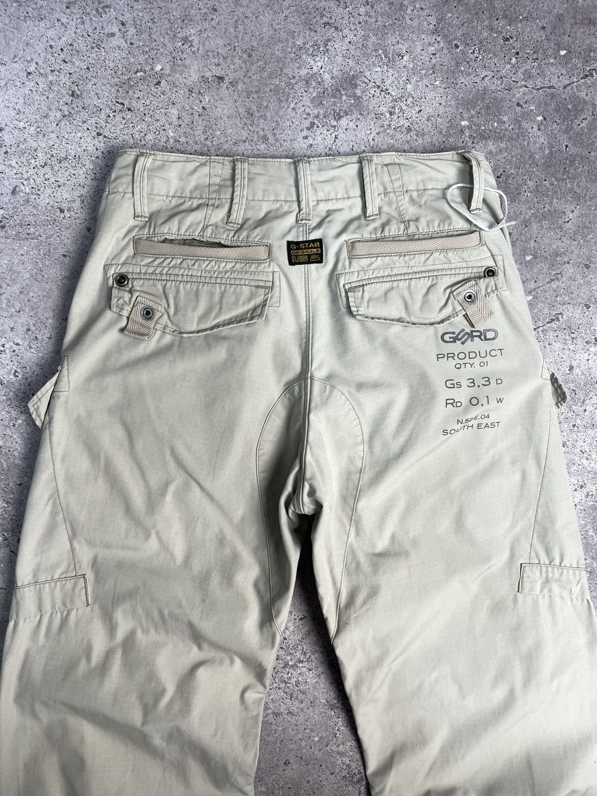 Vintage G-Star Raw Denim Jeans Embroidered Big Logo Y2K