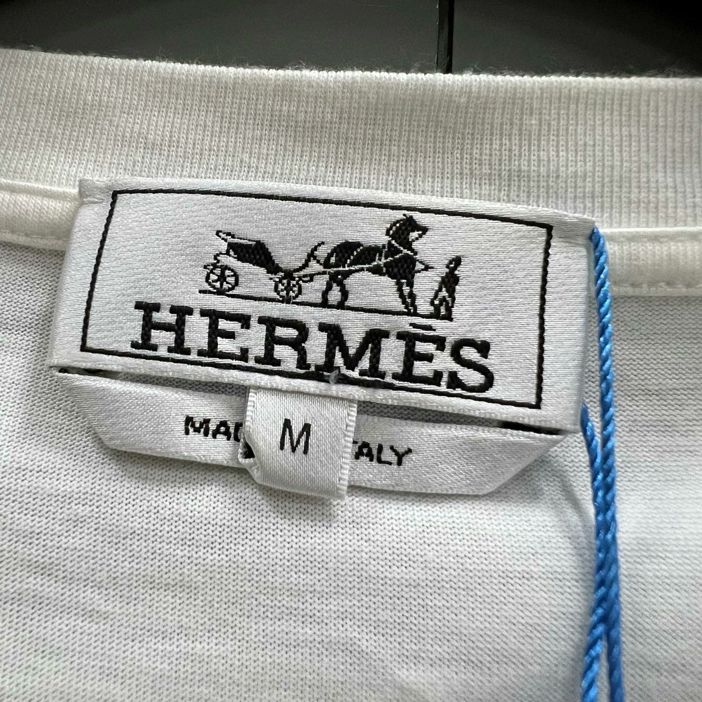 Hermes HERMES White Geometric Print Short Sleeve Size US M / EU 48-50 / 2 - 5 Thumbnail