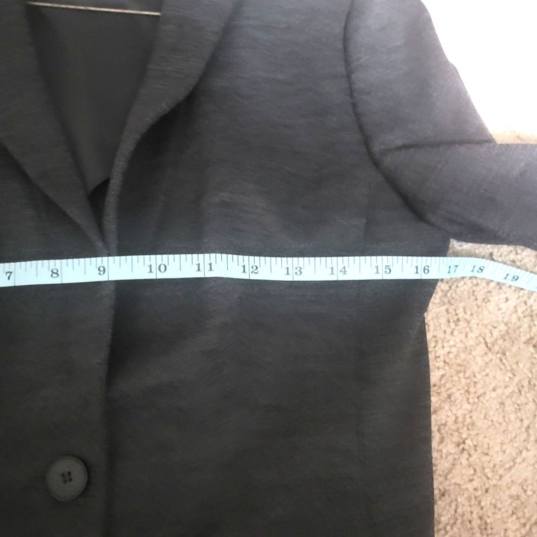 Ann Taylor Ann Taylor Dark Gray Suit Blazer/Jacket - Size 4 Size S / US 4 / IT 40 - 7 Thumbnail