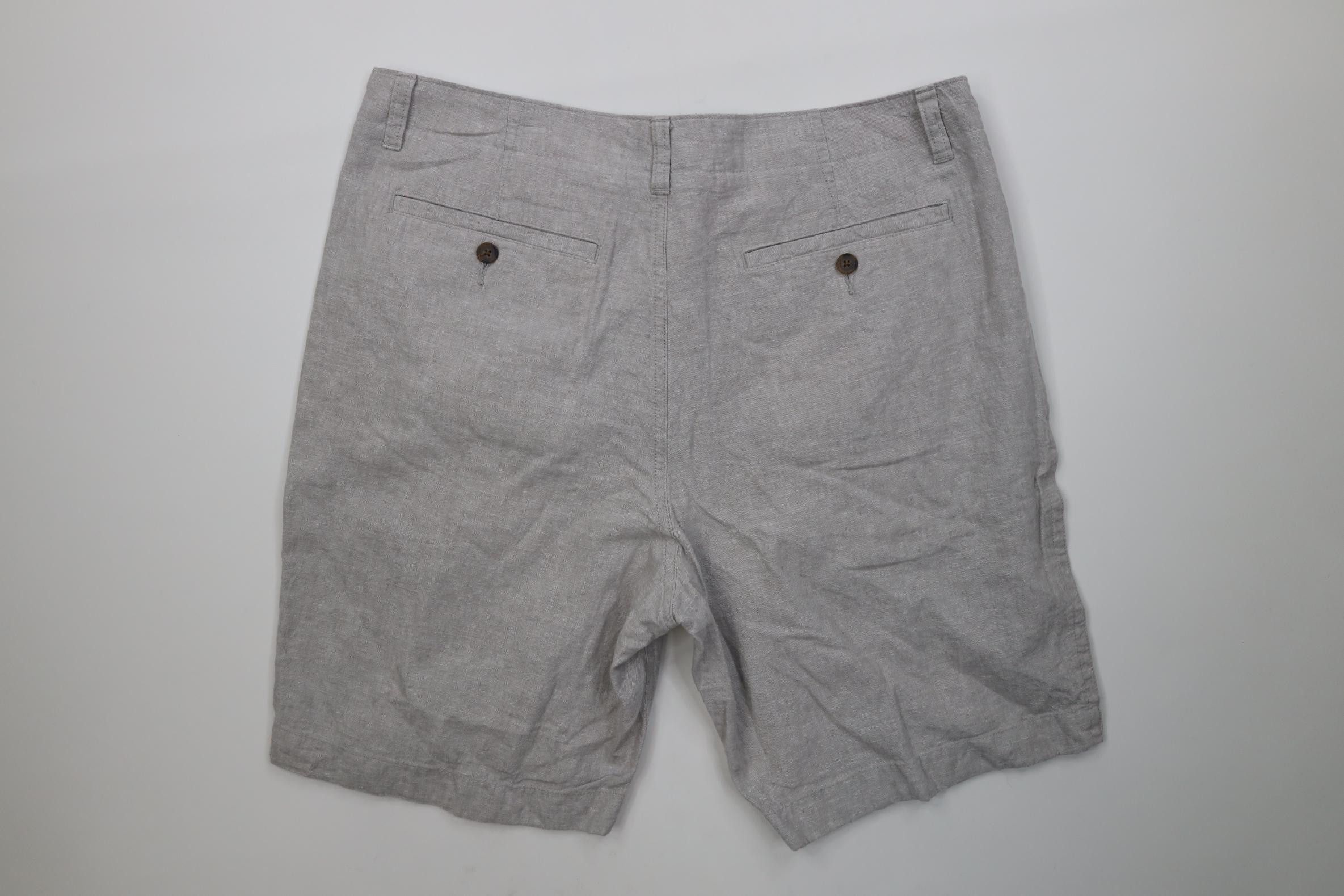 J.Crew Vintage Y2K J Crew Linen Blend Above Knee Chino Shorts Gray Size US 36 / EU 52 - 8 Thumbnail