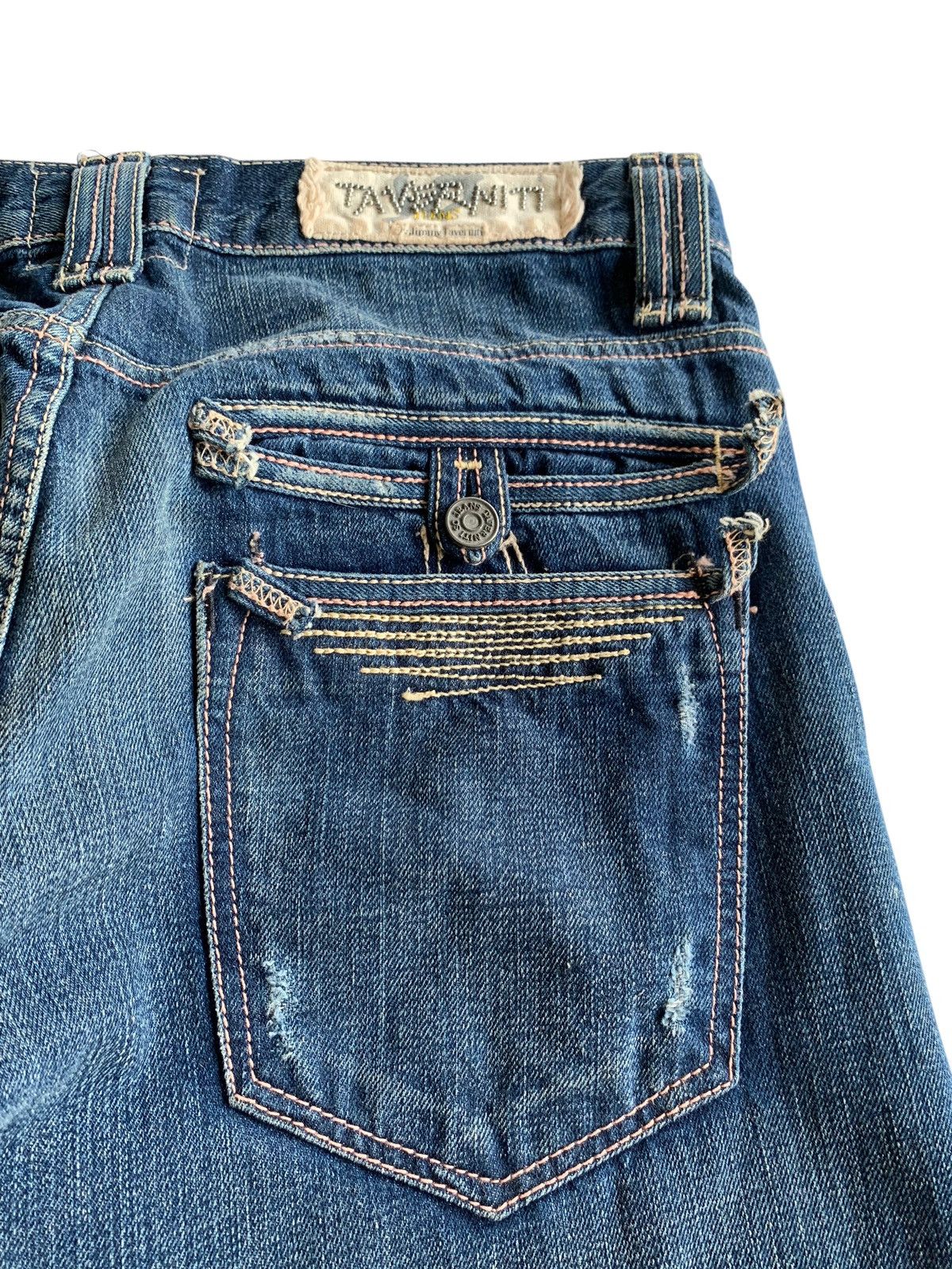 If Six Was Nine TAVERNITI SO JEANS SELVEDGE BUTTON FLY JAPANESE DENIM Size US 33 - 12 Thumbnail