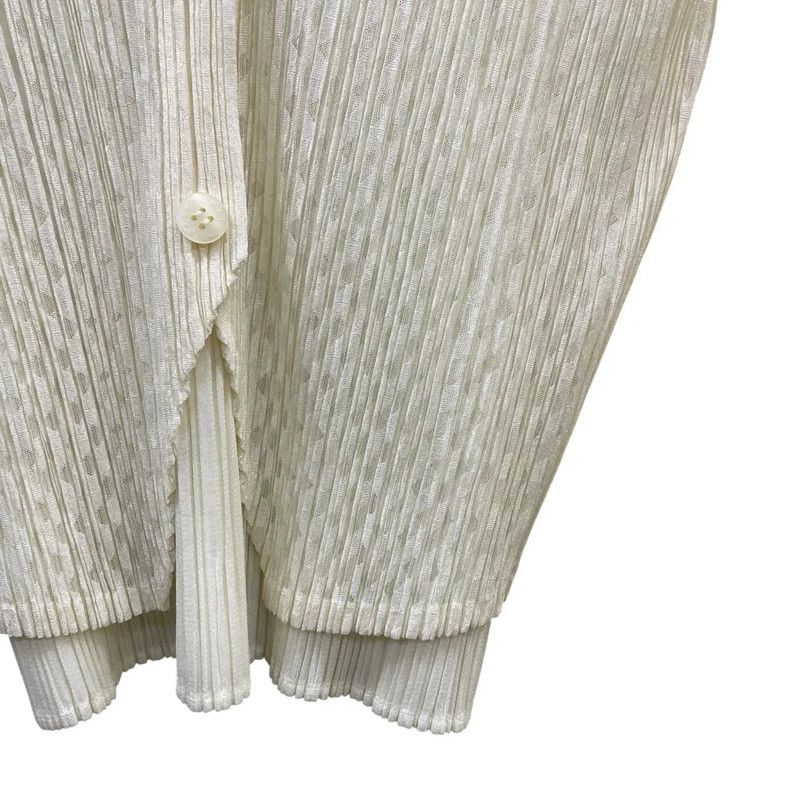 Issey Miyake Issey Miyake size:3 White pleated waistcoat Size XS / US 0-2 / IT 36-38 - 4 Thumbnail