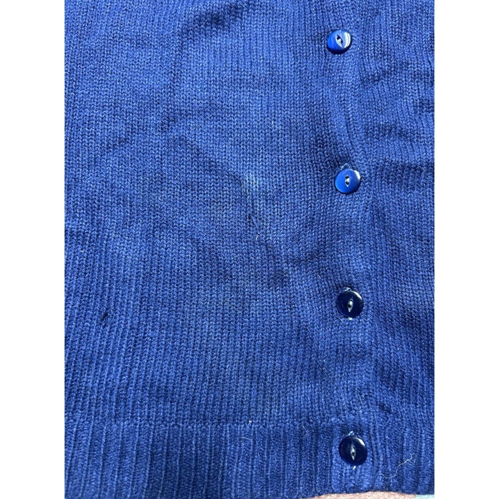Vintage VINTAGE 60s 70s acrylic knit sweater button front cardigan blue Women’s M Size M / US 6-8 / IT 42-44 - 6 Thumbnail
