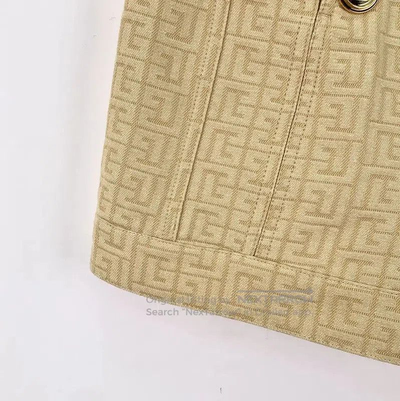 Balmain Balmain Beige Cotton Women's Shorts . Size 28" / US 6 / IT 42 - 4 Thumbnail