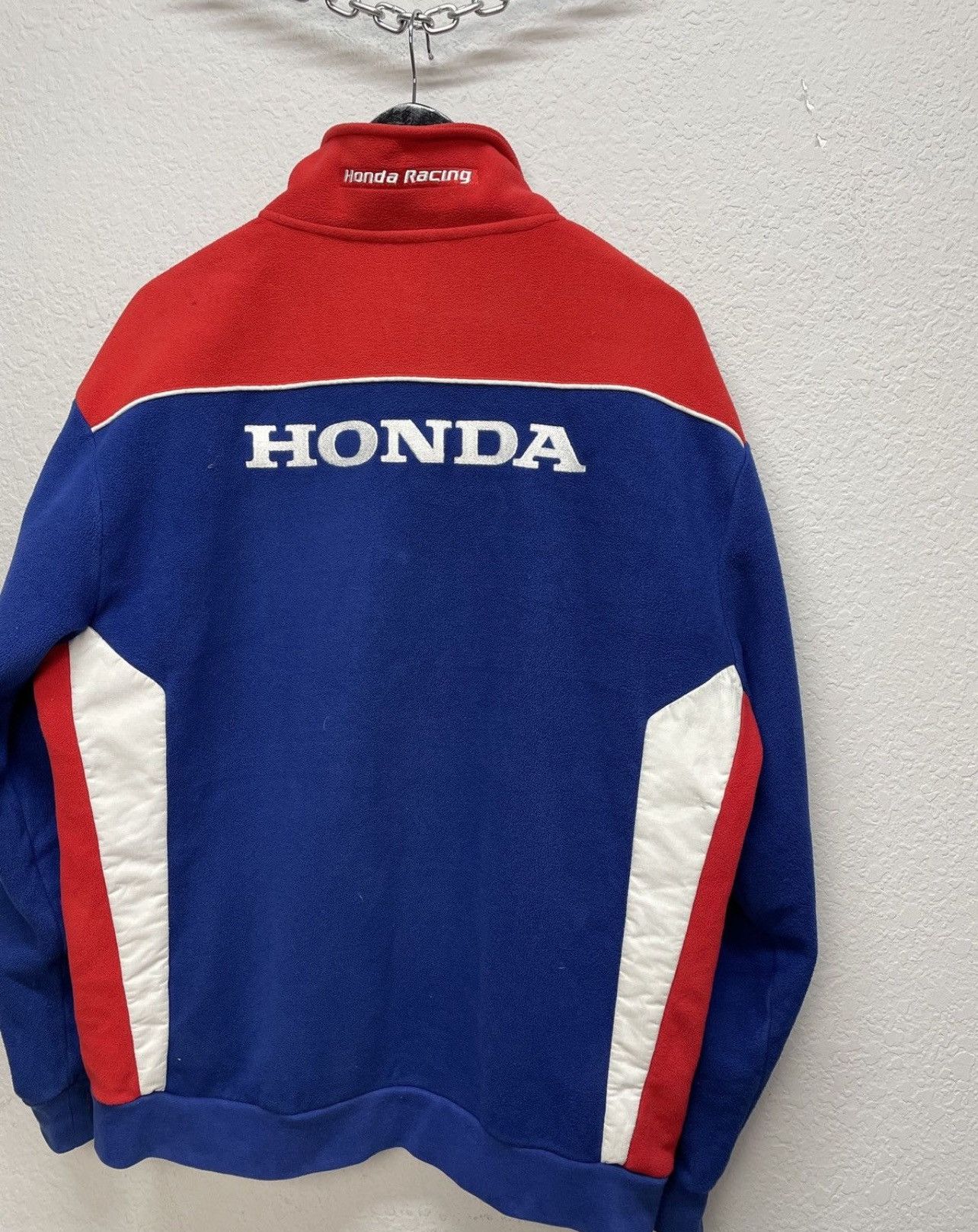 Honda Vintage Y2K Honda Official Racing Teddy Fleece Jacket Size US L / EU 52-54 / 3 - 8 Thumbnail