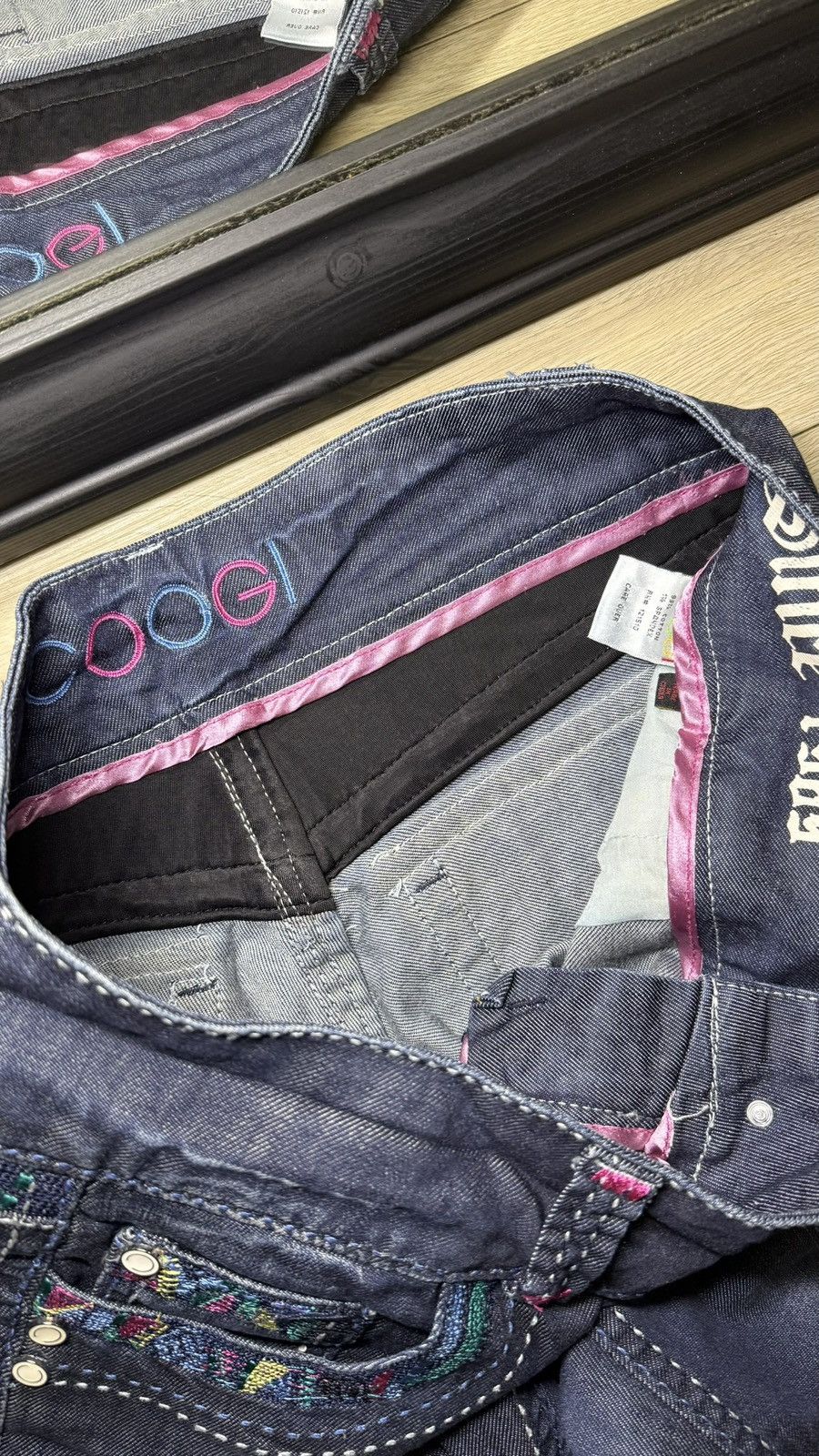 Coogi Y2K 2000s Coogi Bootcut Embroidered Colorful Low Rise Jeans Size 34" / US 12 / IT 48 - 5 Thumbnail