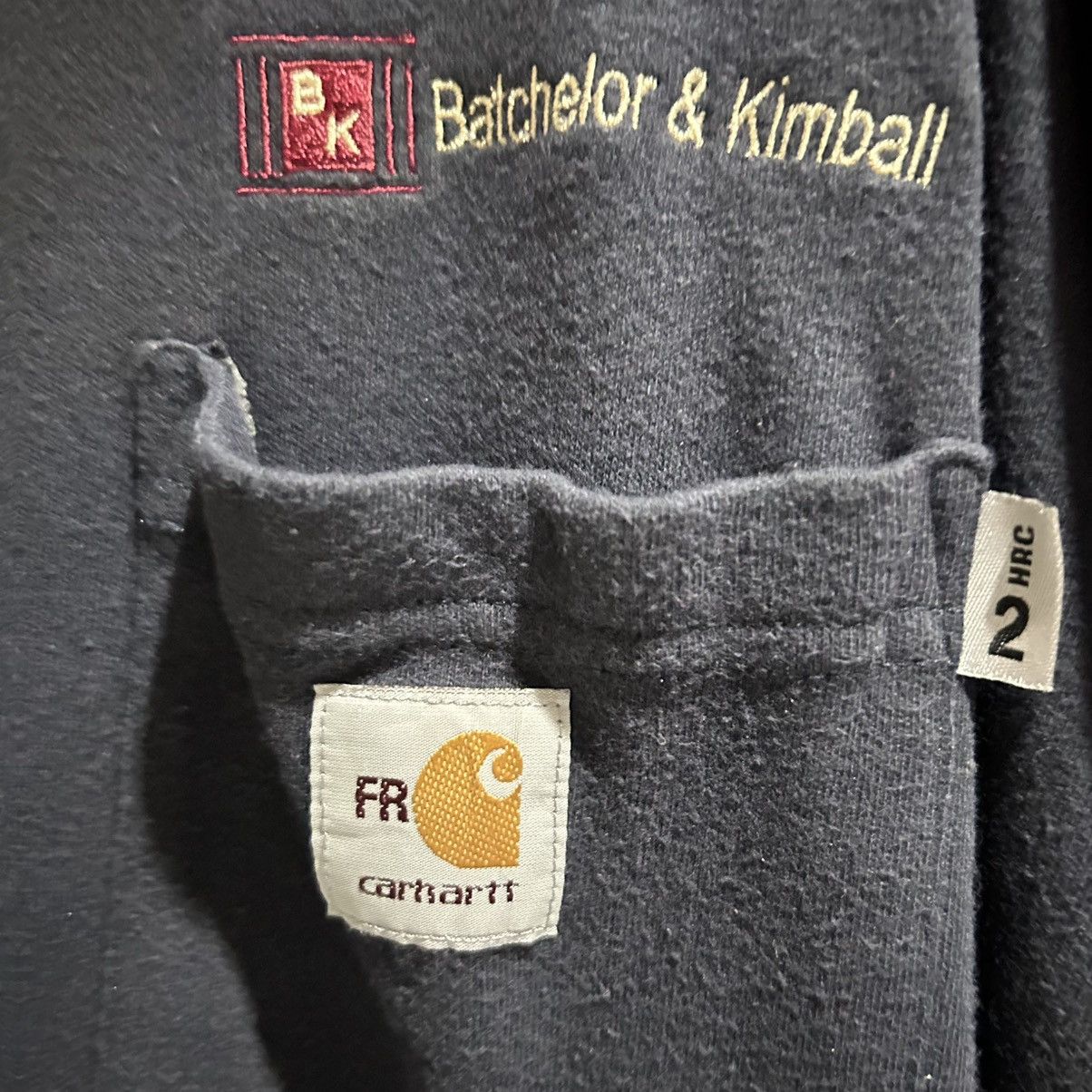 Carhartt Vintage sweater carhartt navy 3XL loose fit Size US XXL / EU 58 / 5 - 2 Thumbnail