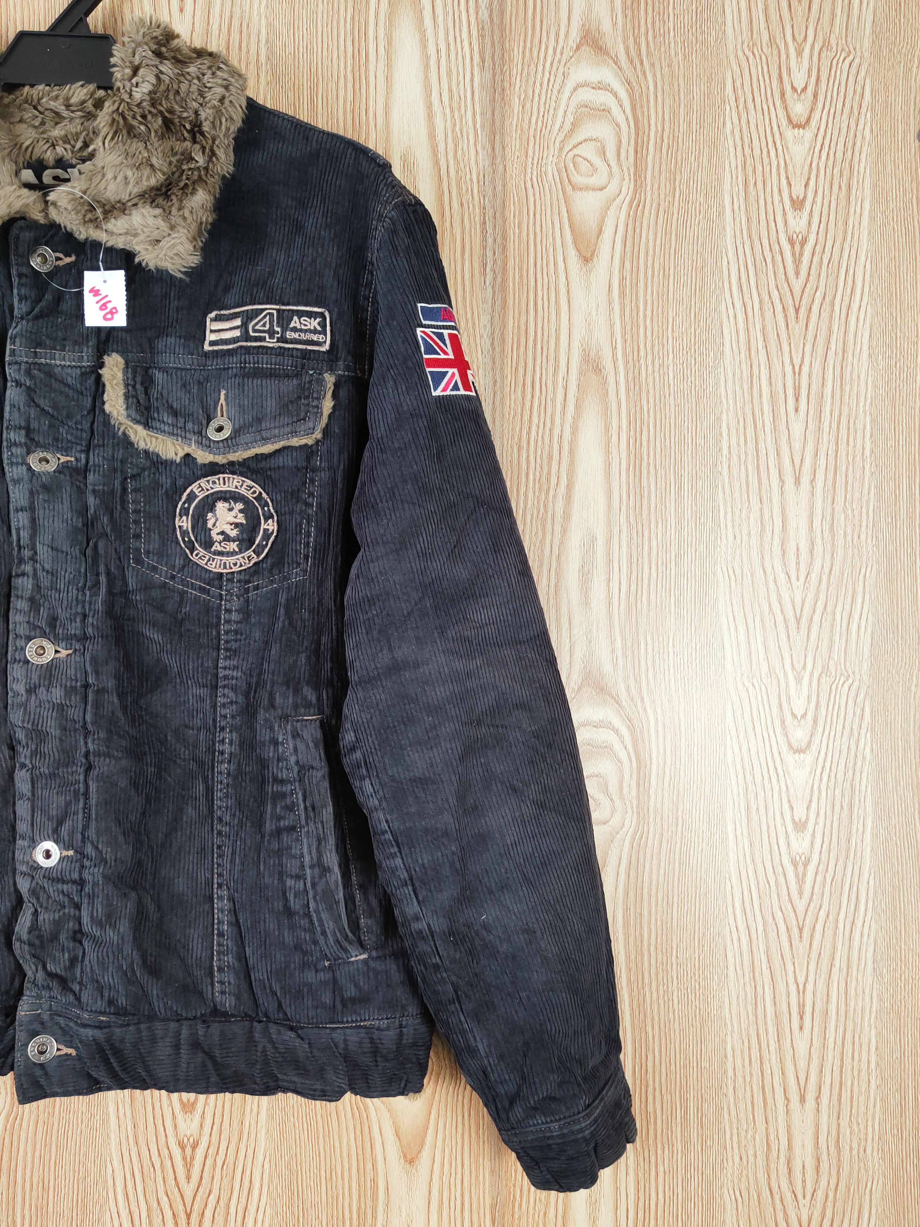 Japanese Brand Ask Black Corduroy Jackets winter #W168 Size US M / EU 48-50 / 2 - 8 Thumbnail