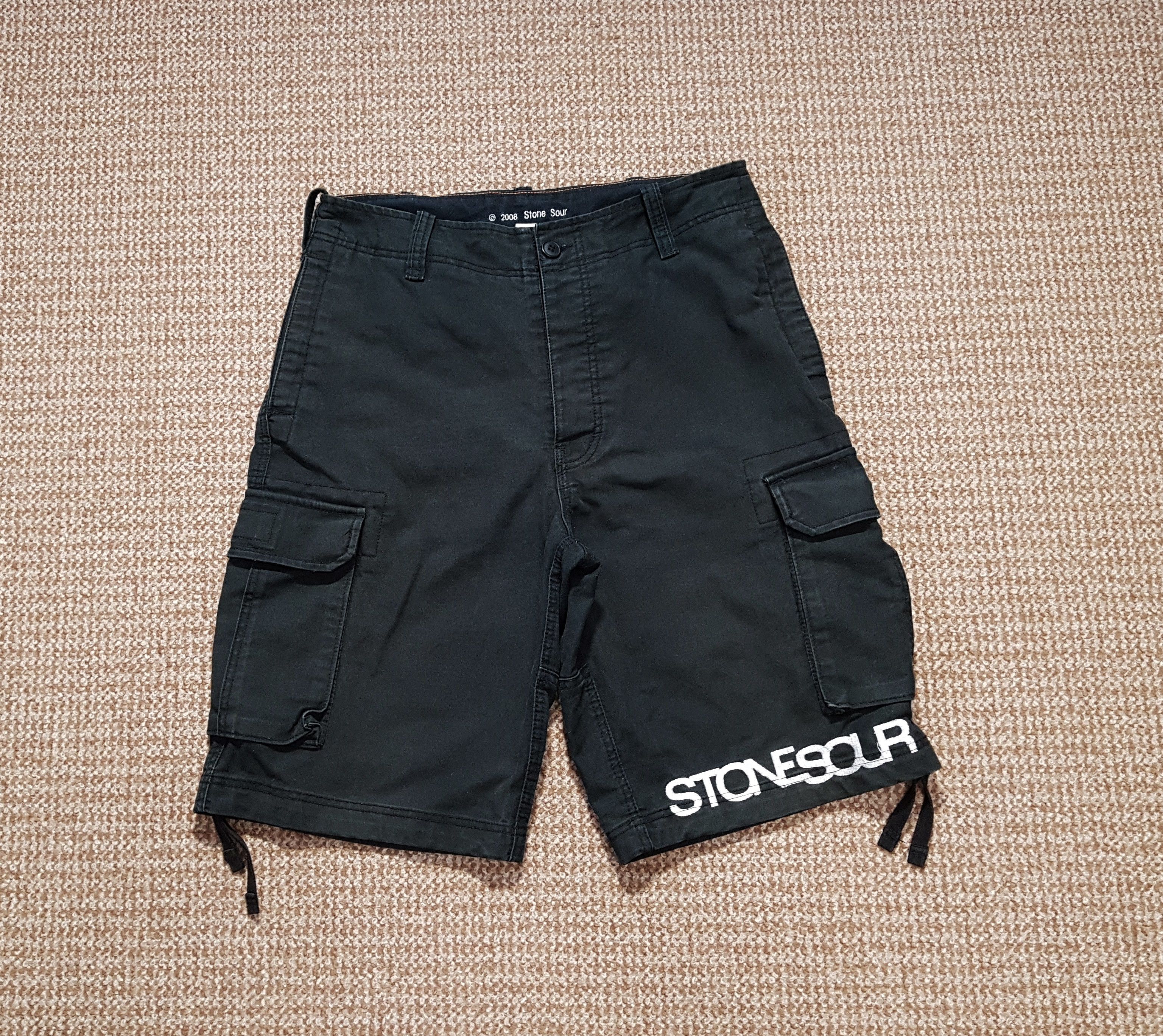 Band Tees Vintage Stone Sour Cargo Shorts Slipknot Rock Band 2008 sz S Size US 30 / EU 46 - 1 Thumbnail