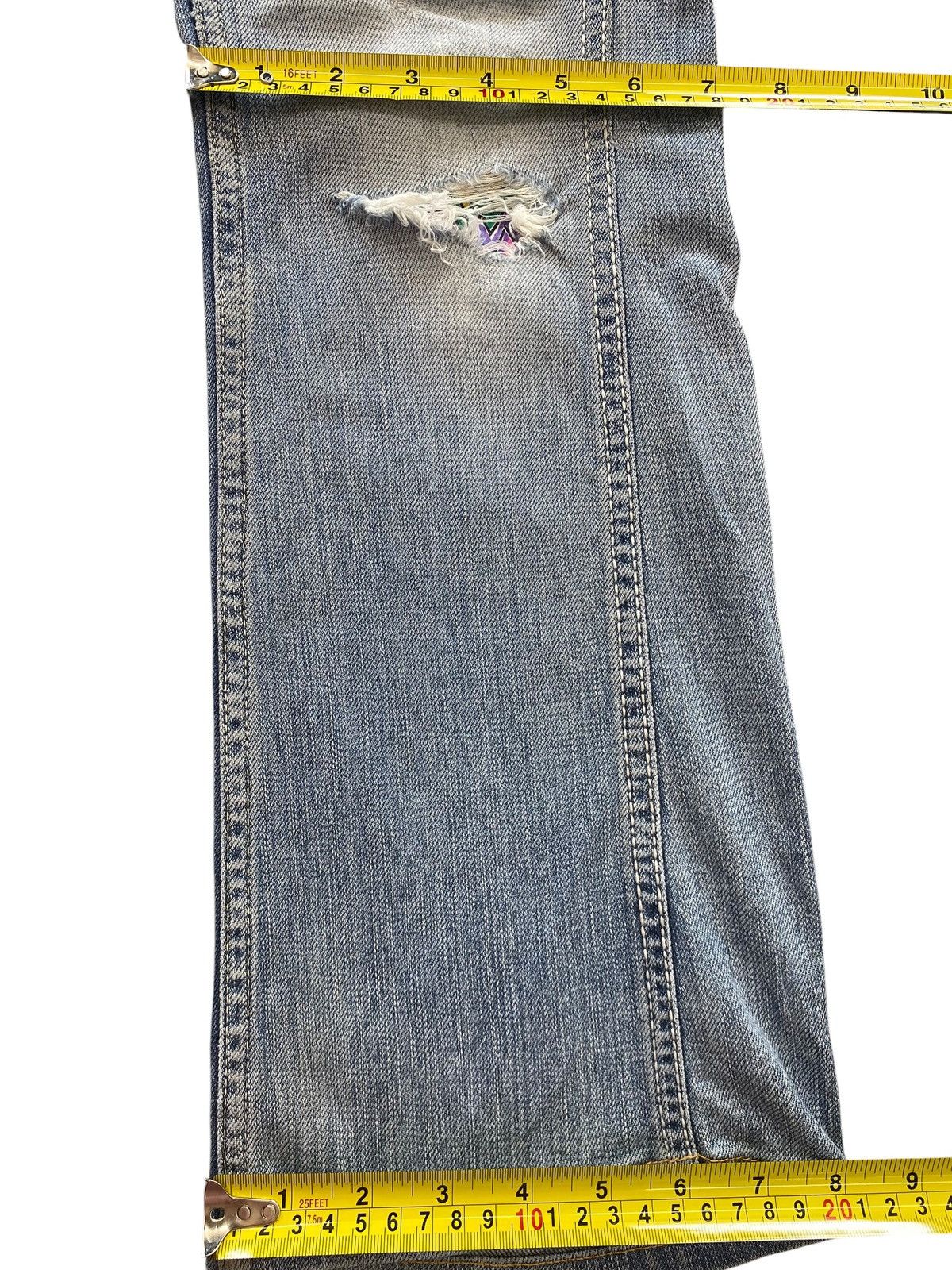 Other Sweet Camel Patch Work Ripped Style Flare Jeans Size 29" - 9 Thumbnail