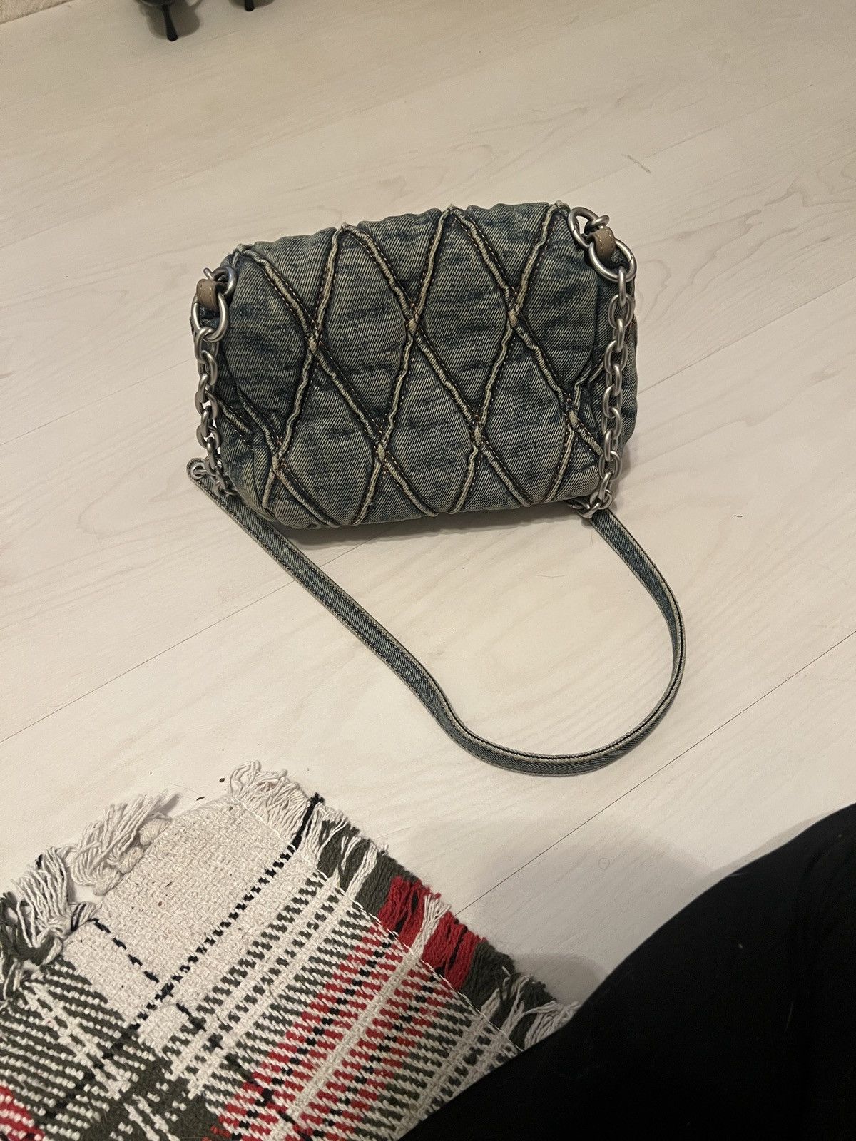 Diesel Diesel quilted denim bag Size ONE SIZE - 3 Thumbnail
