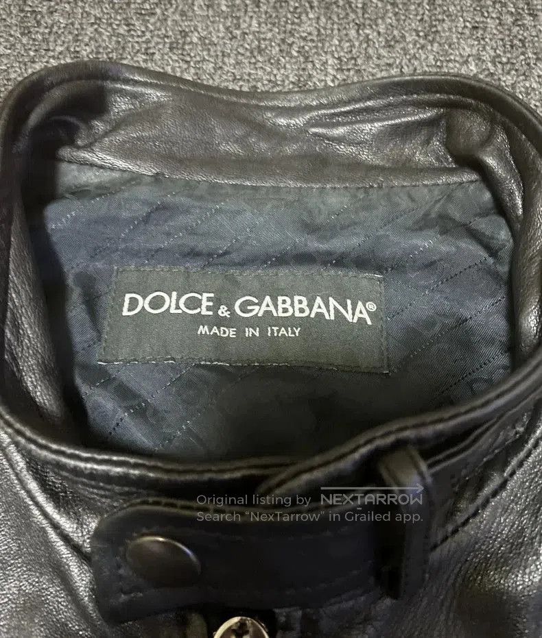Dolce & Gabbana Dolce&Gabbana Leather Jacket. Size US L / EU 52-54 / 3 - 5 Thumbnail