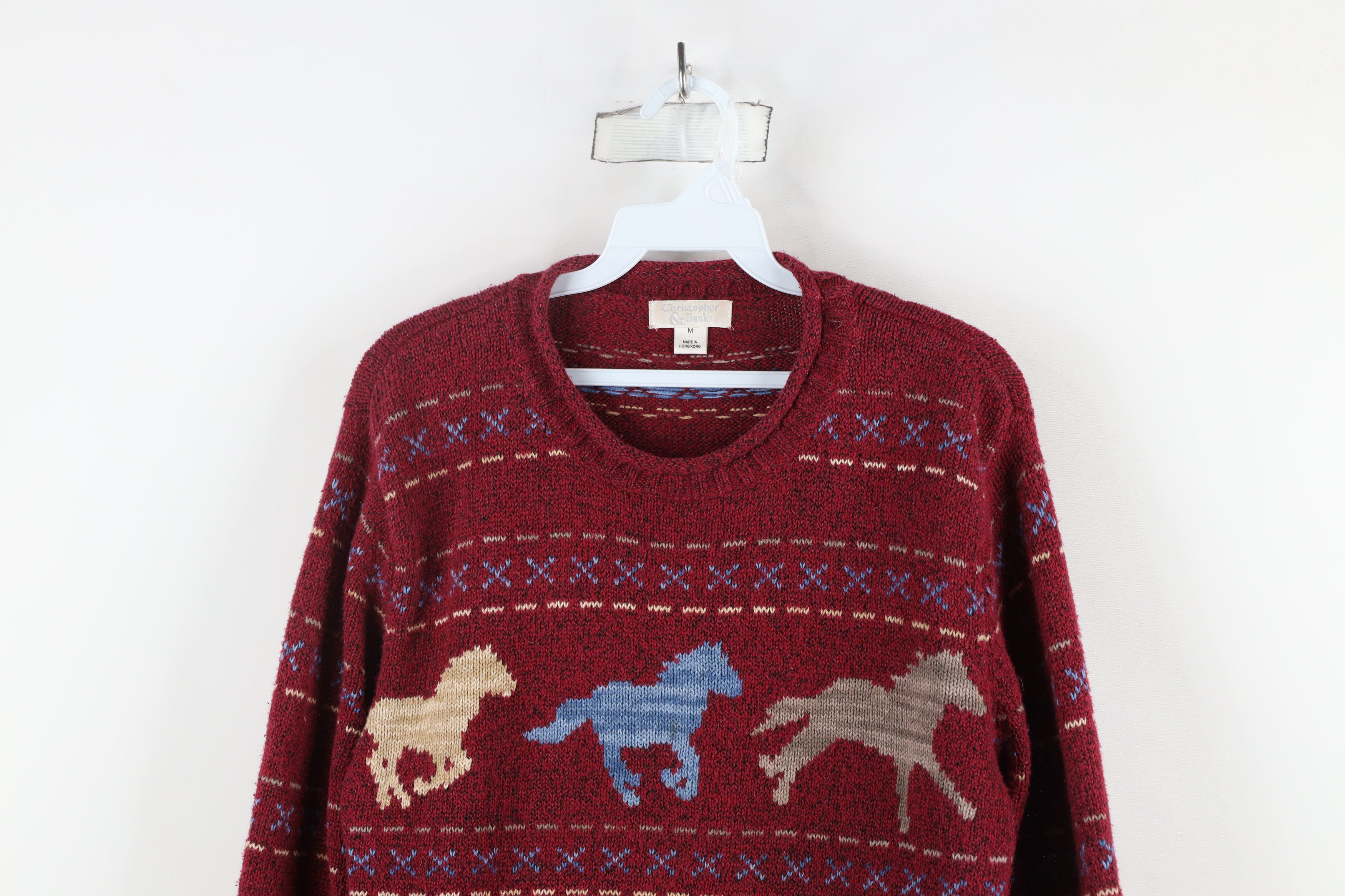 Vintage Vintage 90s Streetwear All Over Print Marled Knit Sweater Size M / US 6-8 / IT 42-44 - 2 Thumbnail