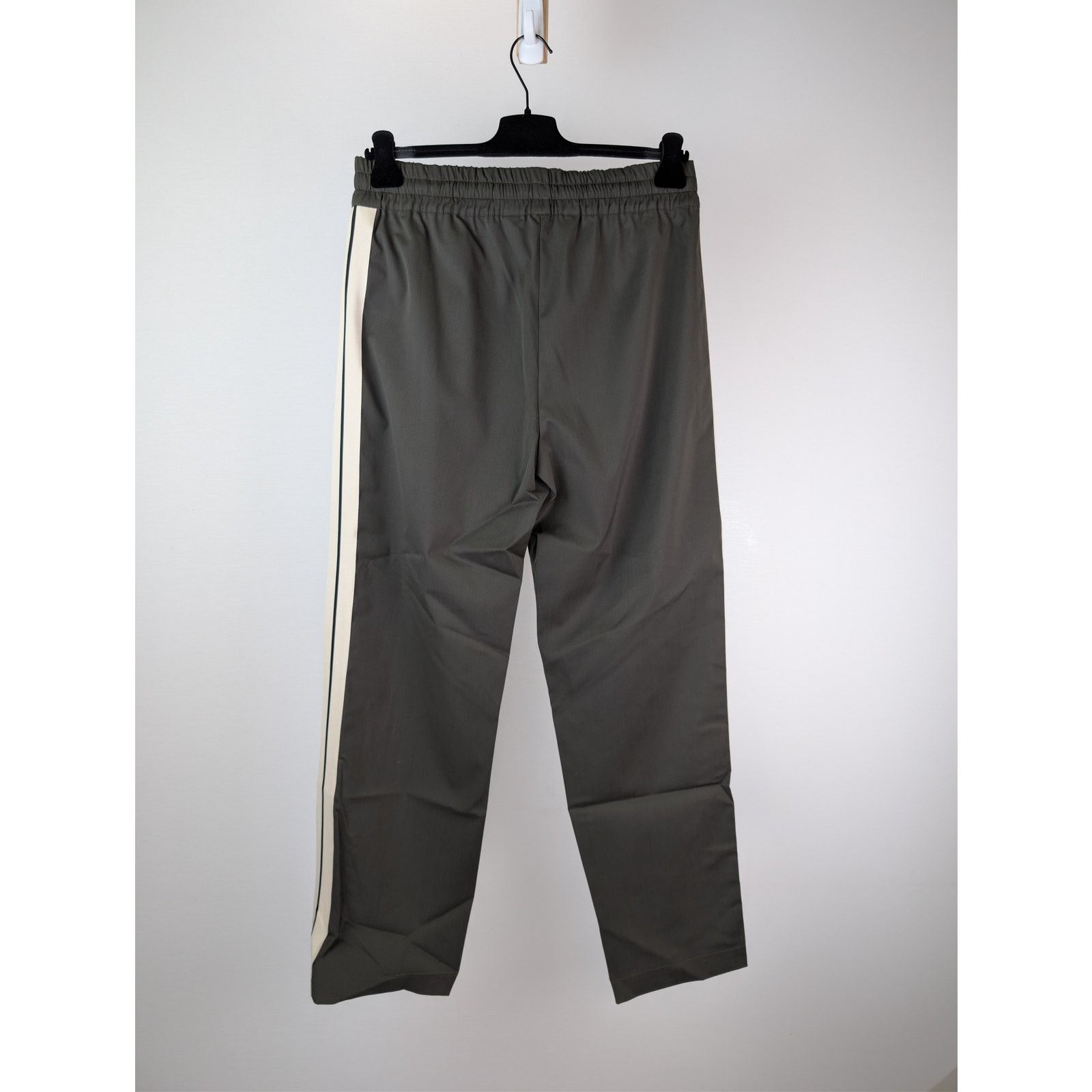Palm Angels o1rshd1 Classic Logo Wool Track Pants in Military/Off-White Size US 32 / EU 48 - 10 Thumbnail