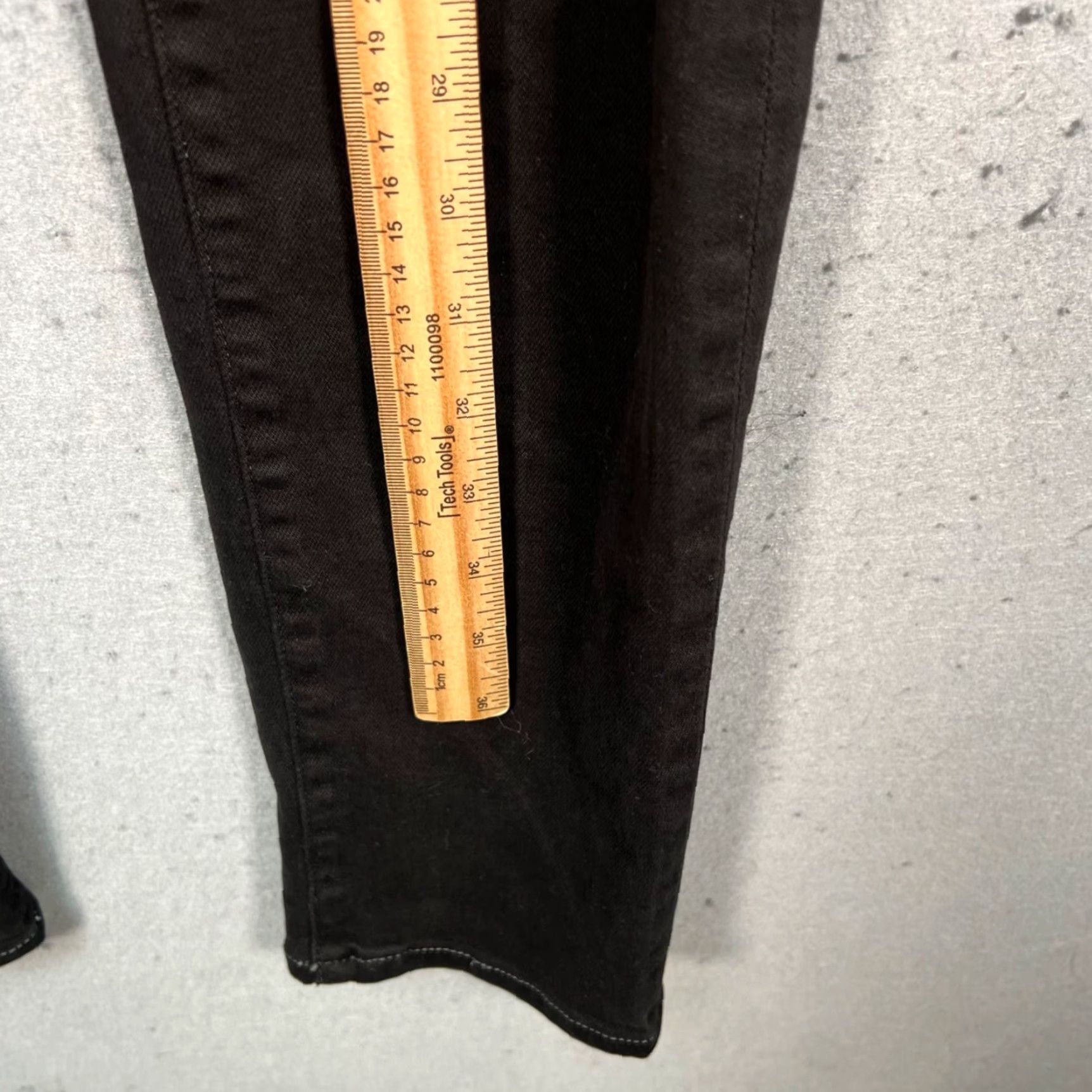 Frame Frame Womens Size 31 L'Homme Skinny Black Distressed Denim Jeans Size 24" / US 00 / IT 34 - 7 Thumbnail