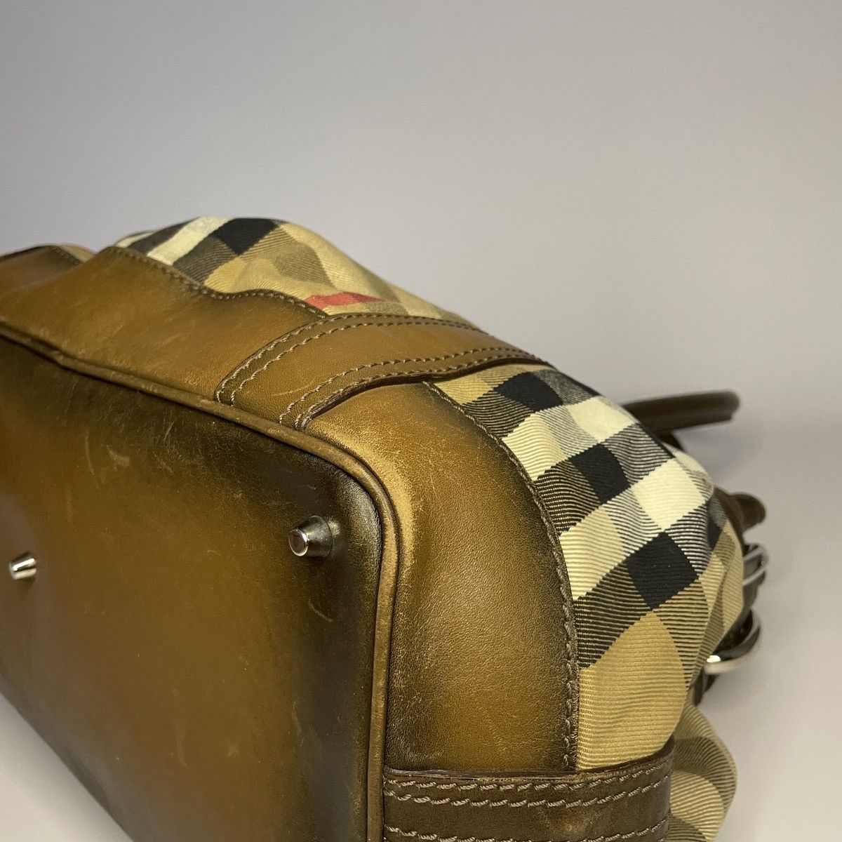 Burberry Burberry Beaton House Check Satchel Bag Size ONE SIZE - 13 Thumbnail