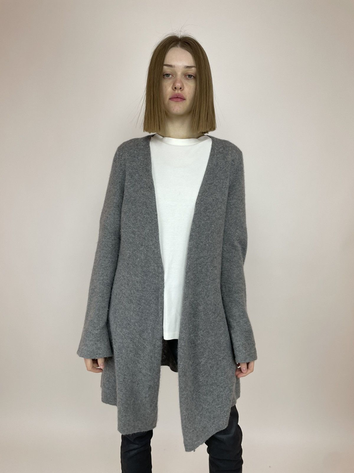 Designer Peter Hahn Cashmere Long Cardigan size 42 Size M / US 6-8 / IT 42-44 - 3 Thumbnail