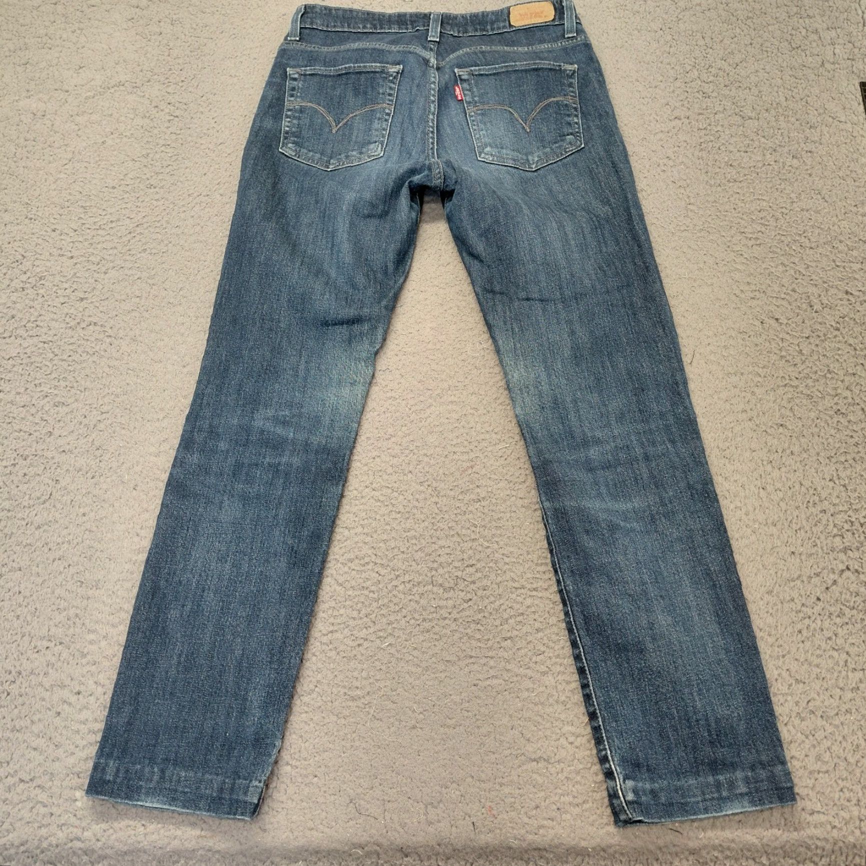 Levi's Levi’s Jeans Womens 8M Blue Denim Mid Rise Skinny Stretch Casual 5-Pocket Regular Levi’s 700 Series Hemmed Size 30" / US 8 / IT 44 - 2 Thumbnail