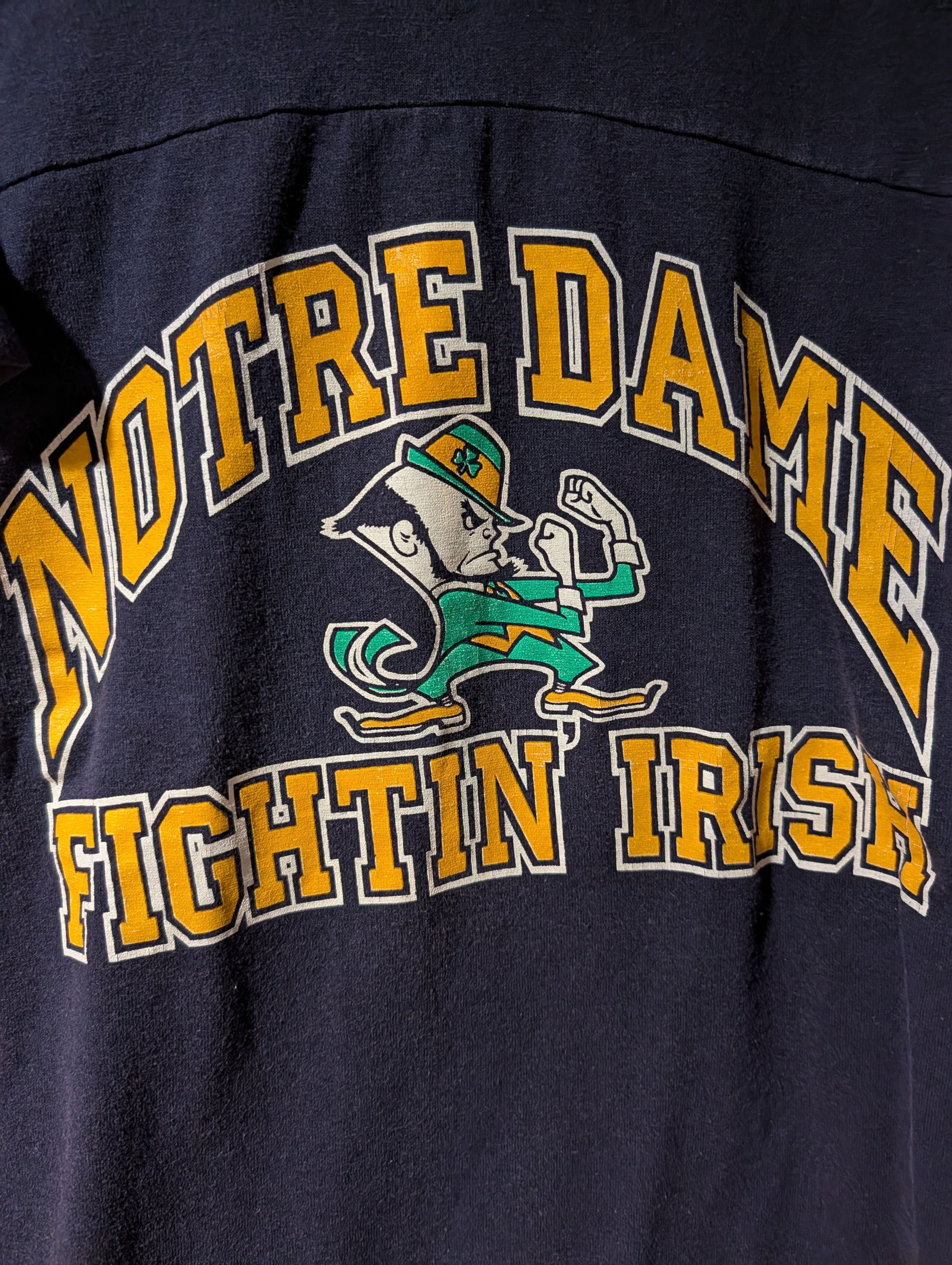 Logo 7 Vintage 90s Notre Dame Fighting Irish NCAA Kids 3/4 T-Shirt Size US L / EU 52-54 / 3 - 2 Thumbnail