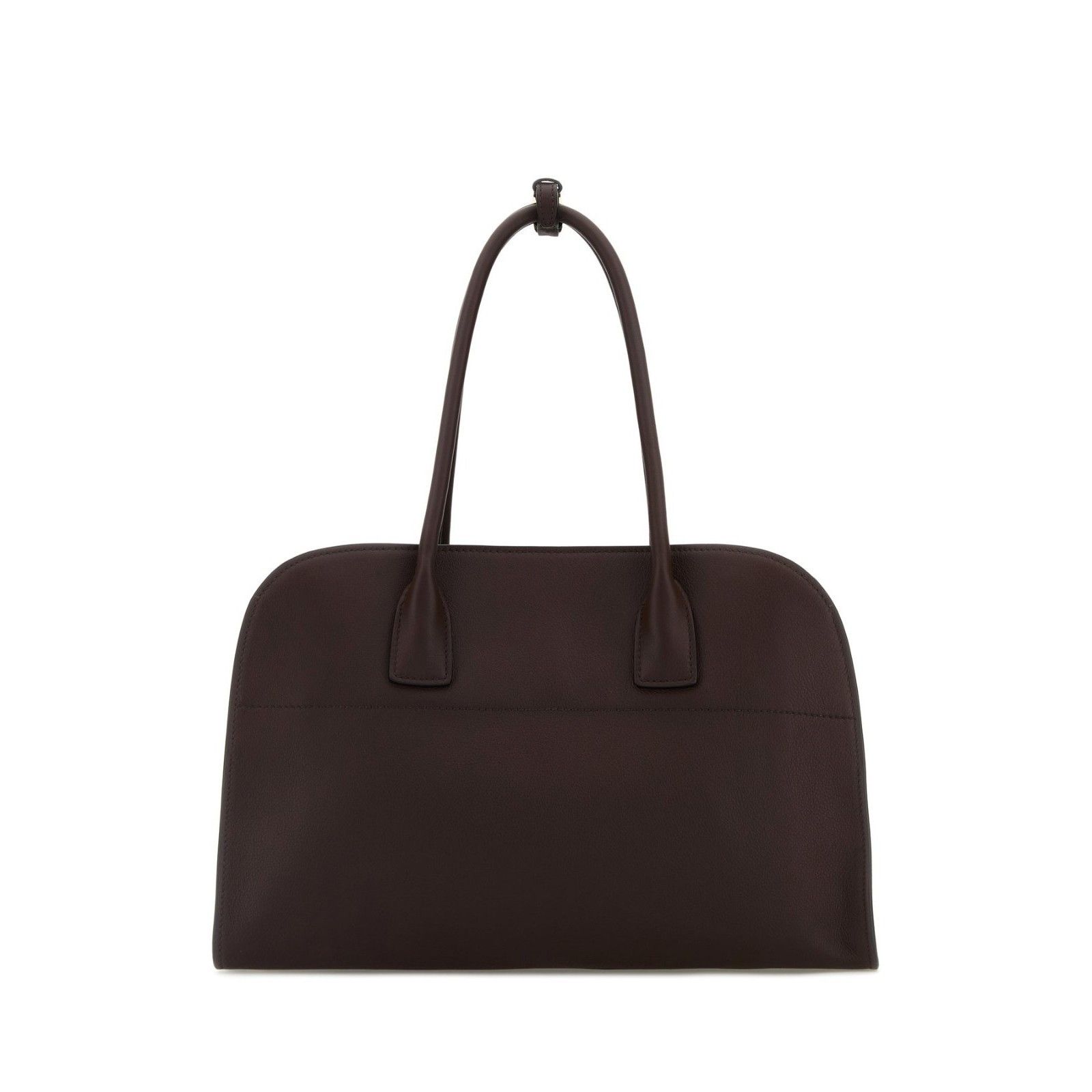 Prada PRADA Medium Aubergine Brown Leather Shopper Shoulder Bag Ne Size ONE SIZE - 3 Thumbnail