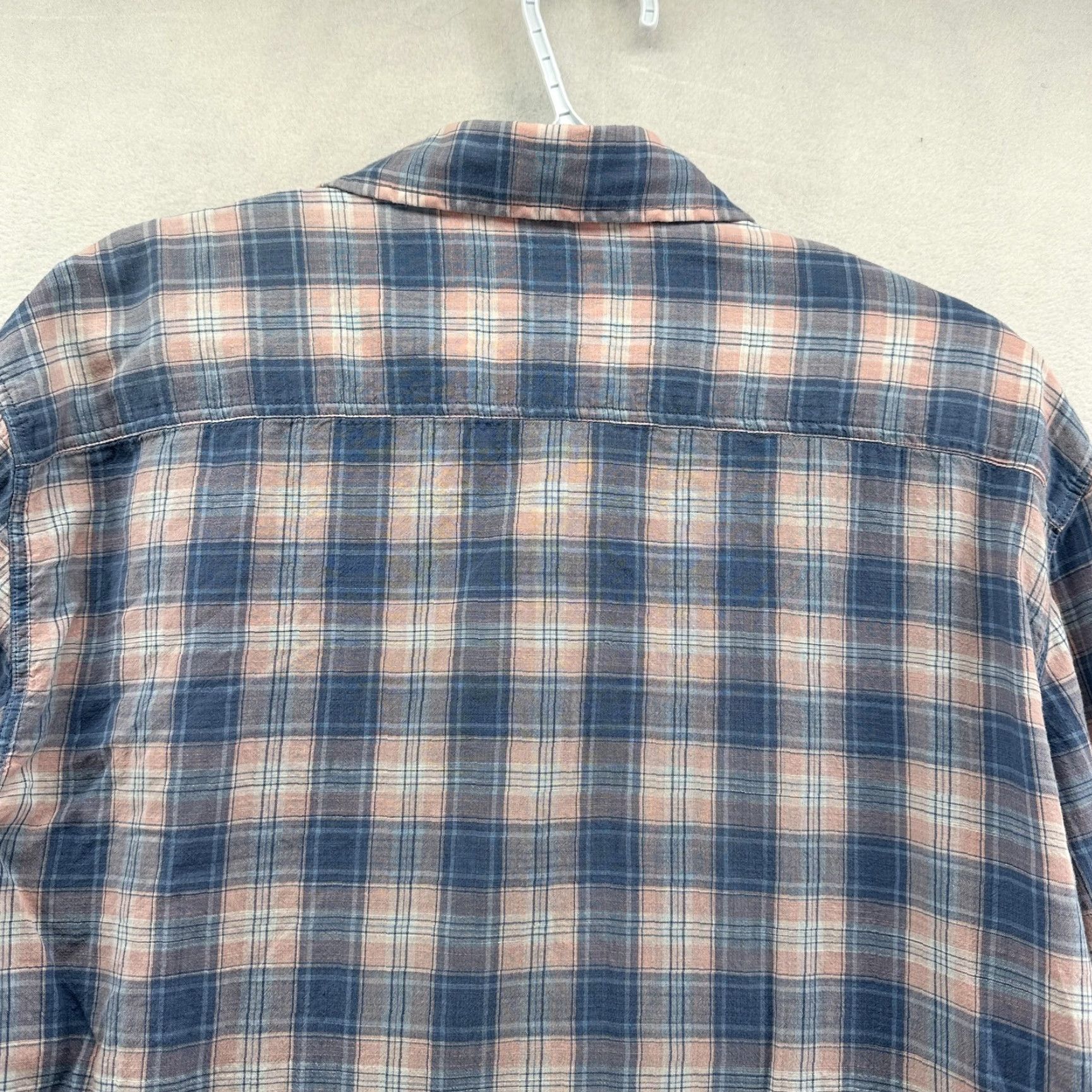 Faherty Faherty Shirt Mens Large Blue Pink Plaid Button Front Cotton Casual Long Sleeve Size US L / EU 52-54 / 3 - 6 Thumbnail