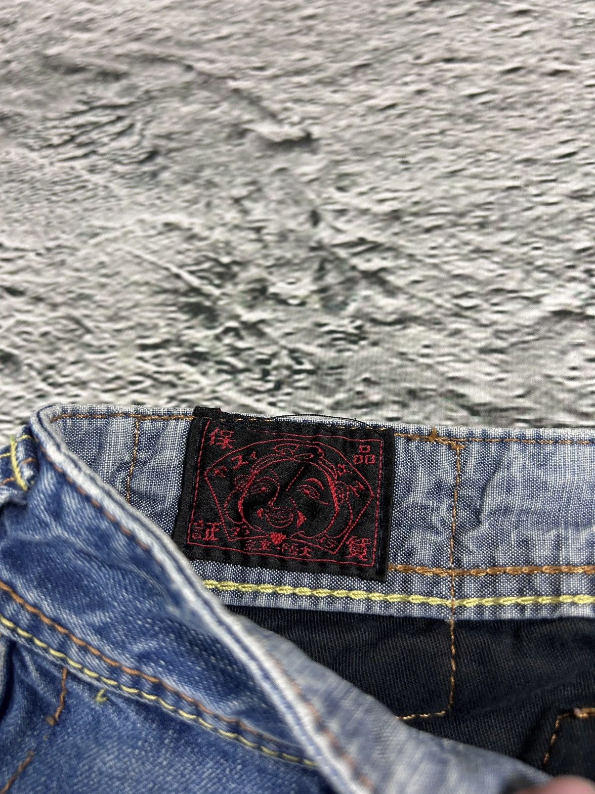 Evisu Evisu EU ED jeans vintage denim pants cargo navy blue Y2K Size US 29 - 10 Thumbnail