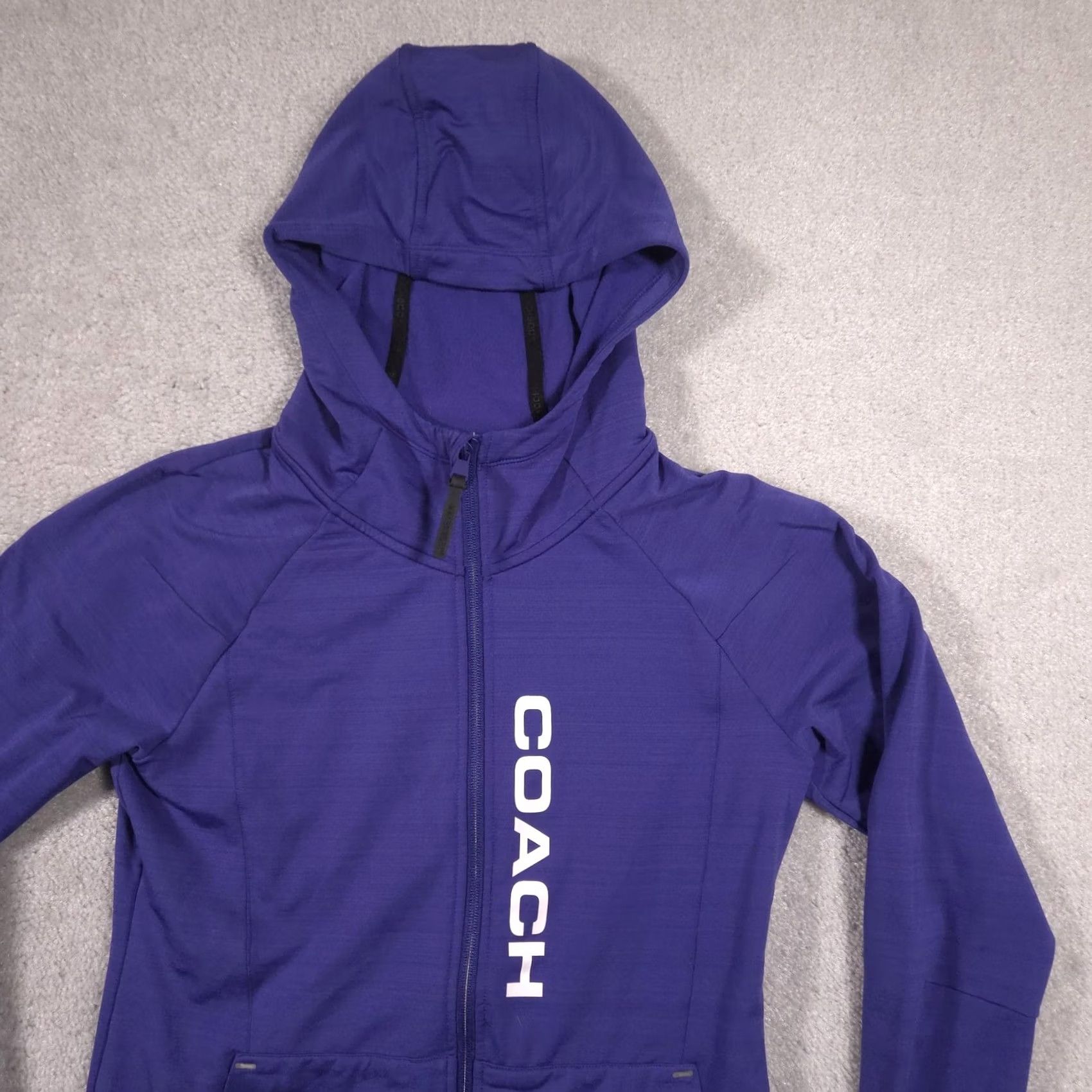 Coach VINTAGE Beachbody Jacket Womens Medium Purple Team Beachbody Coach Hooded Full Zip Size M / US 6-8 / IT 42-44 - 3 Thumbnail