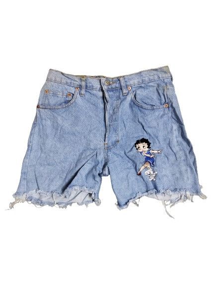 Too Cute Guetta Bros. × Vintage Vintage 1993 Too Cute Betty Boop Jeans Size 30" / US 8 / IT 44 - 1 Thumbnail