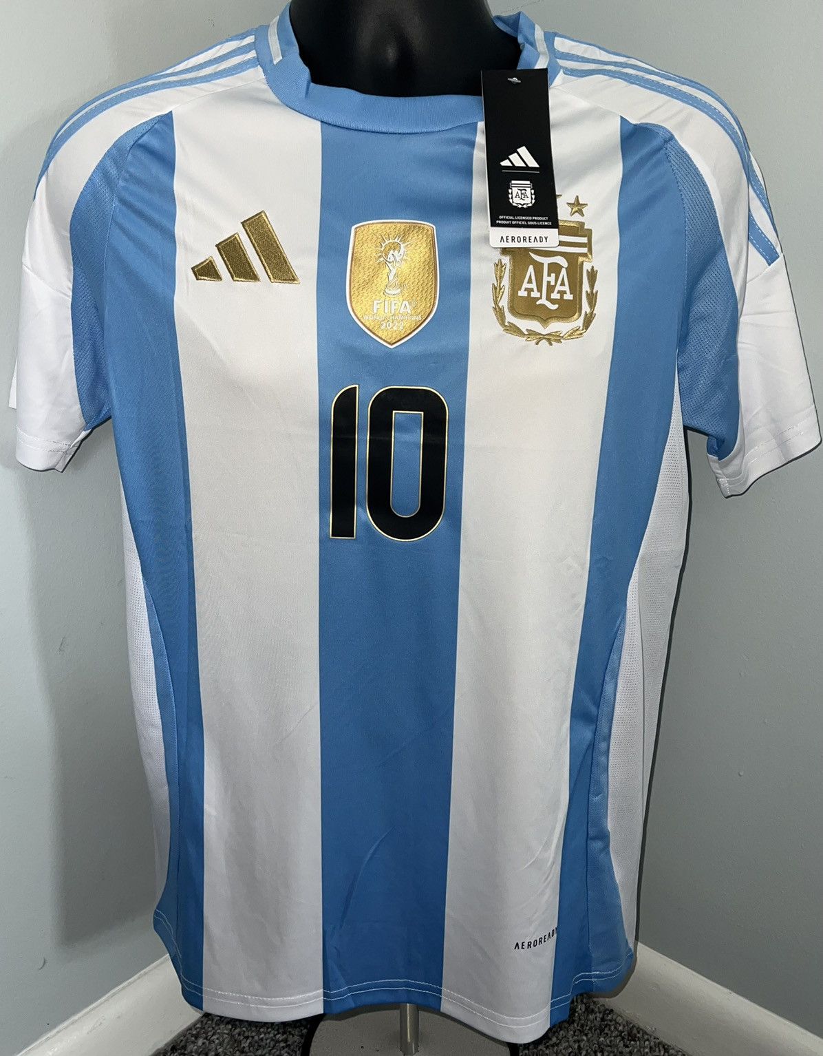 New 2024 Argentina Home Jersey MESSI #10