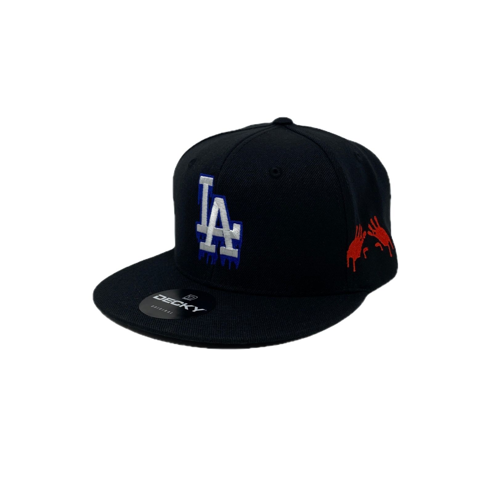 Other Los Angeles LA Drip (Wht/Bl/Red) Bloody Hands Snapback Hat Size ONE SIZE - 2 Thumbnail