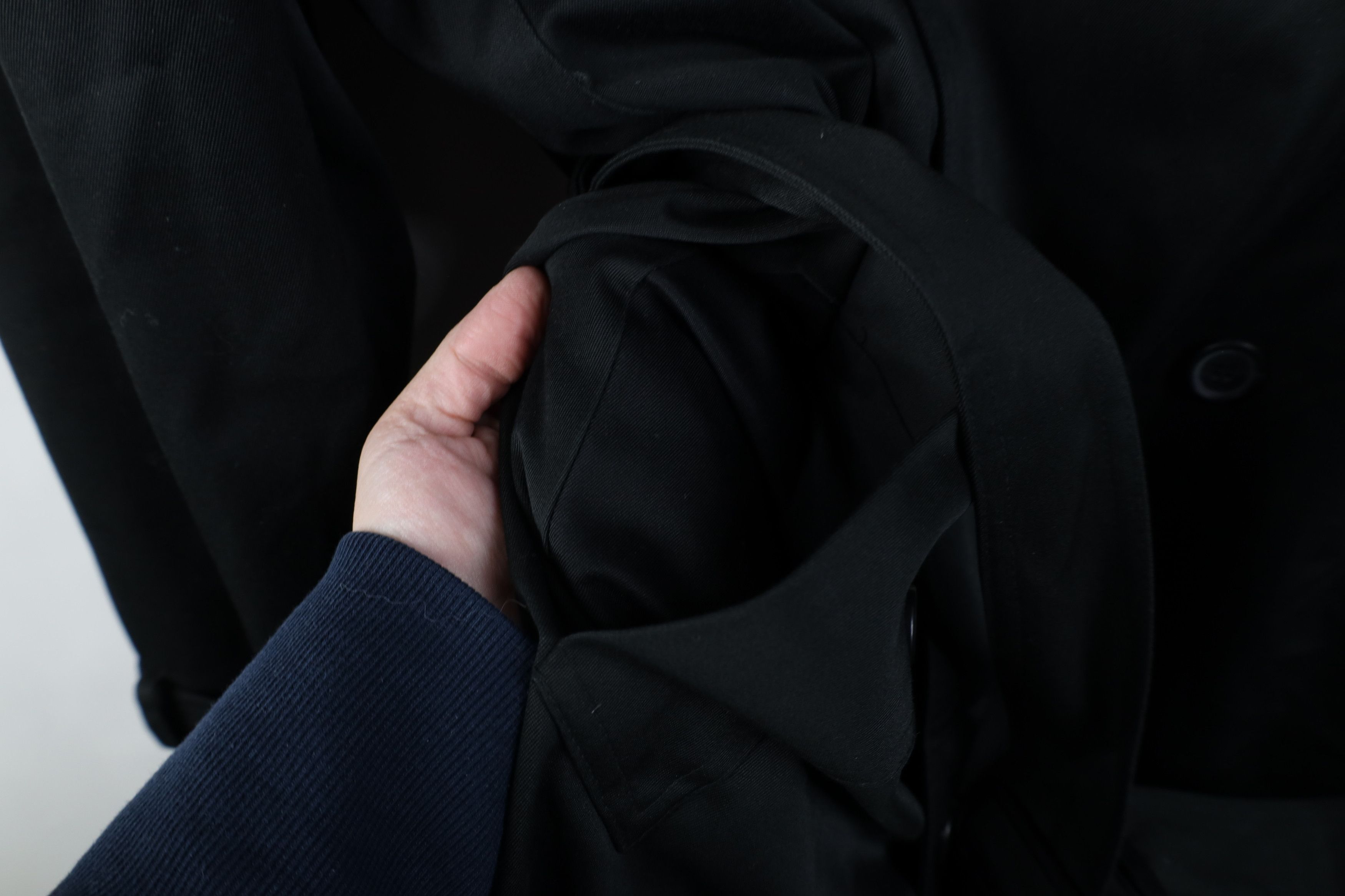 Vintage Vintage 70s Streetwear Trench Coat Rain Jacket Black USA Size US XXL / EU 58 / 5 - 8 Thumbnail